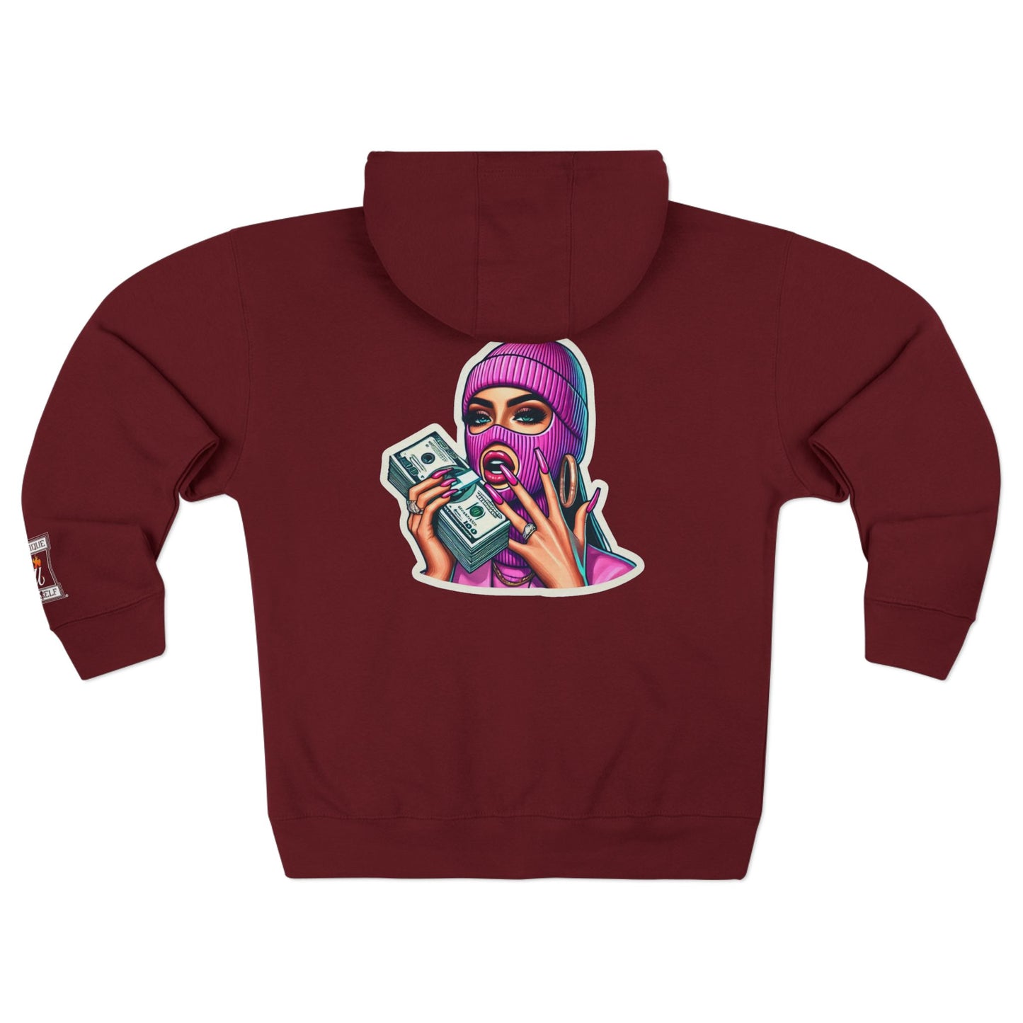 Vibrant Graphic Unisex Zip Hoodie - Street Style Statement