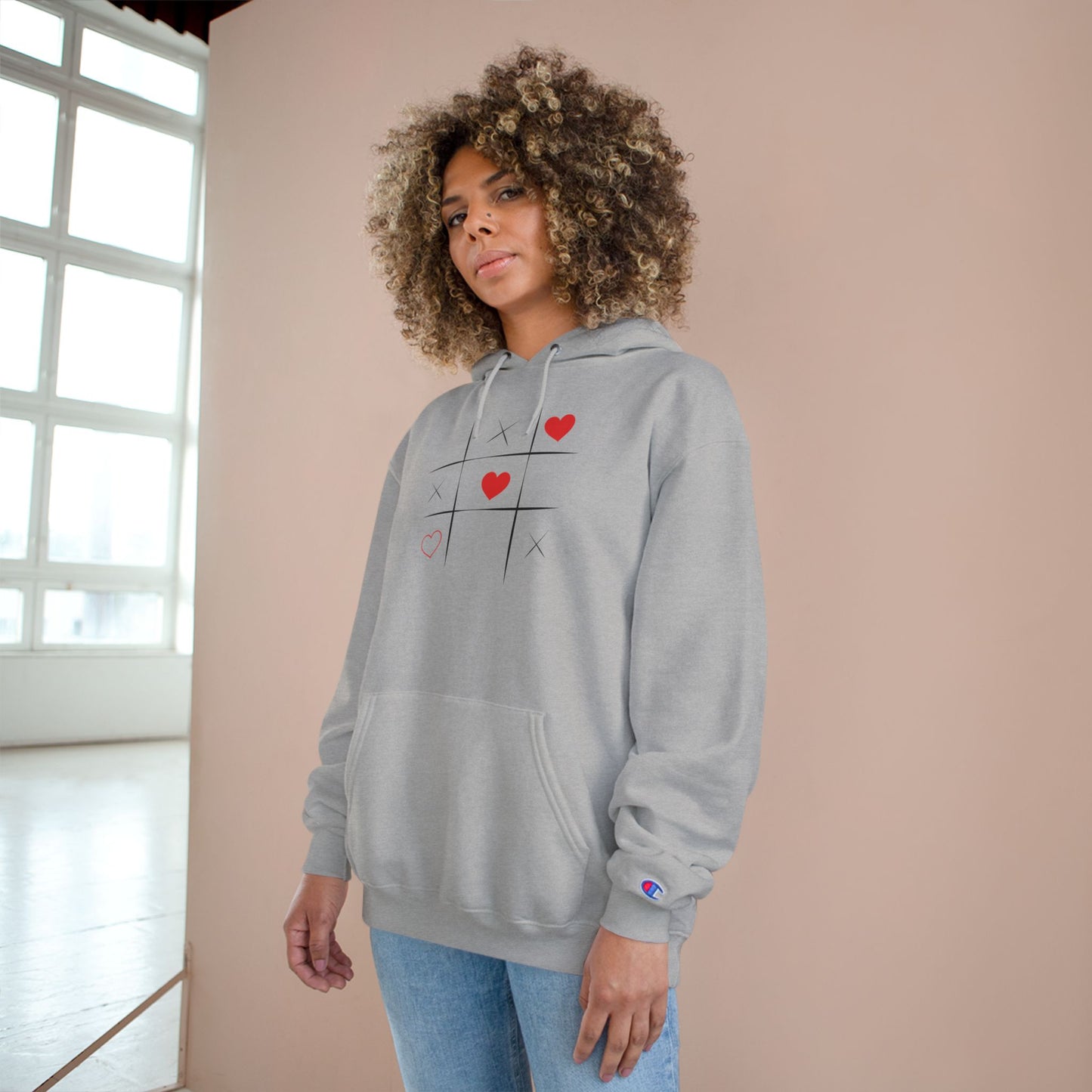 Be Unique Champion Hoodie - Cozy Fashion, Casual Wear, Gifts for Her, Trendy Style, Self-Expression