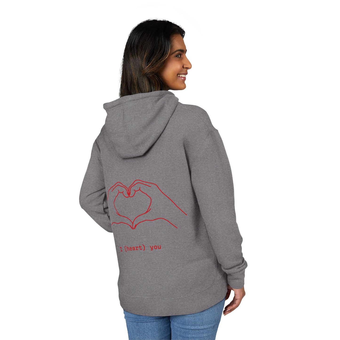 Cozy Love Hoodie | Unisex French Terry Hoodie, Casual Wear, Perfect Gift, Everyday Style, Heart Design, Valentine's Day