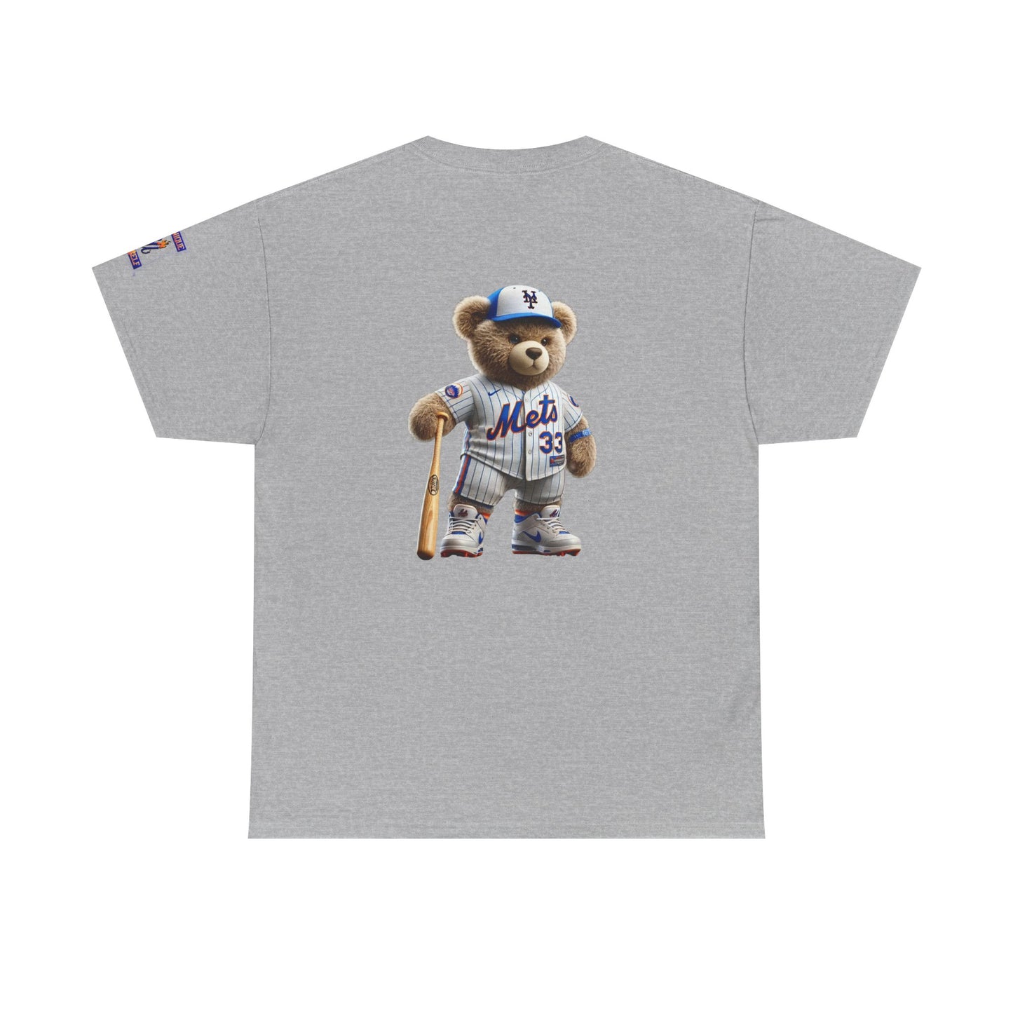 T-Shirt — Teddy Bear Baseball Tee (Mets Inspired)