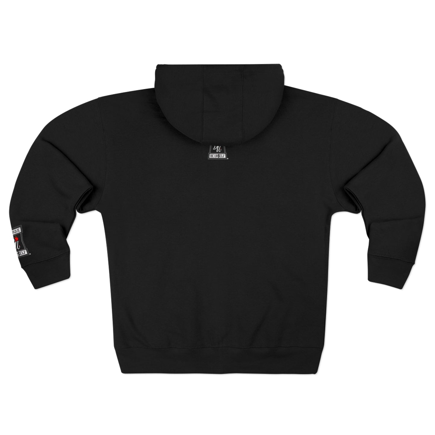 Retro Soda Logo Zip Hoodie — 'Hi' Patch Streetwear Zip-Up