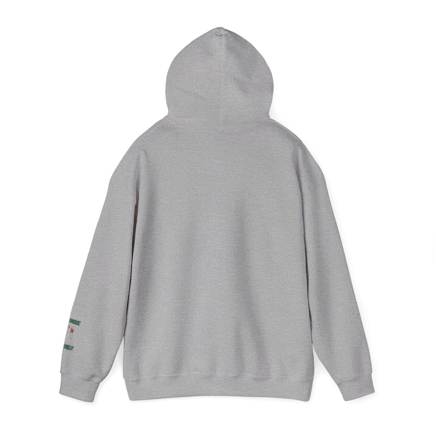 Patchwork Teddy Bear Hoodie — Colorful Grunge Bear Design
