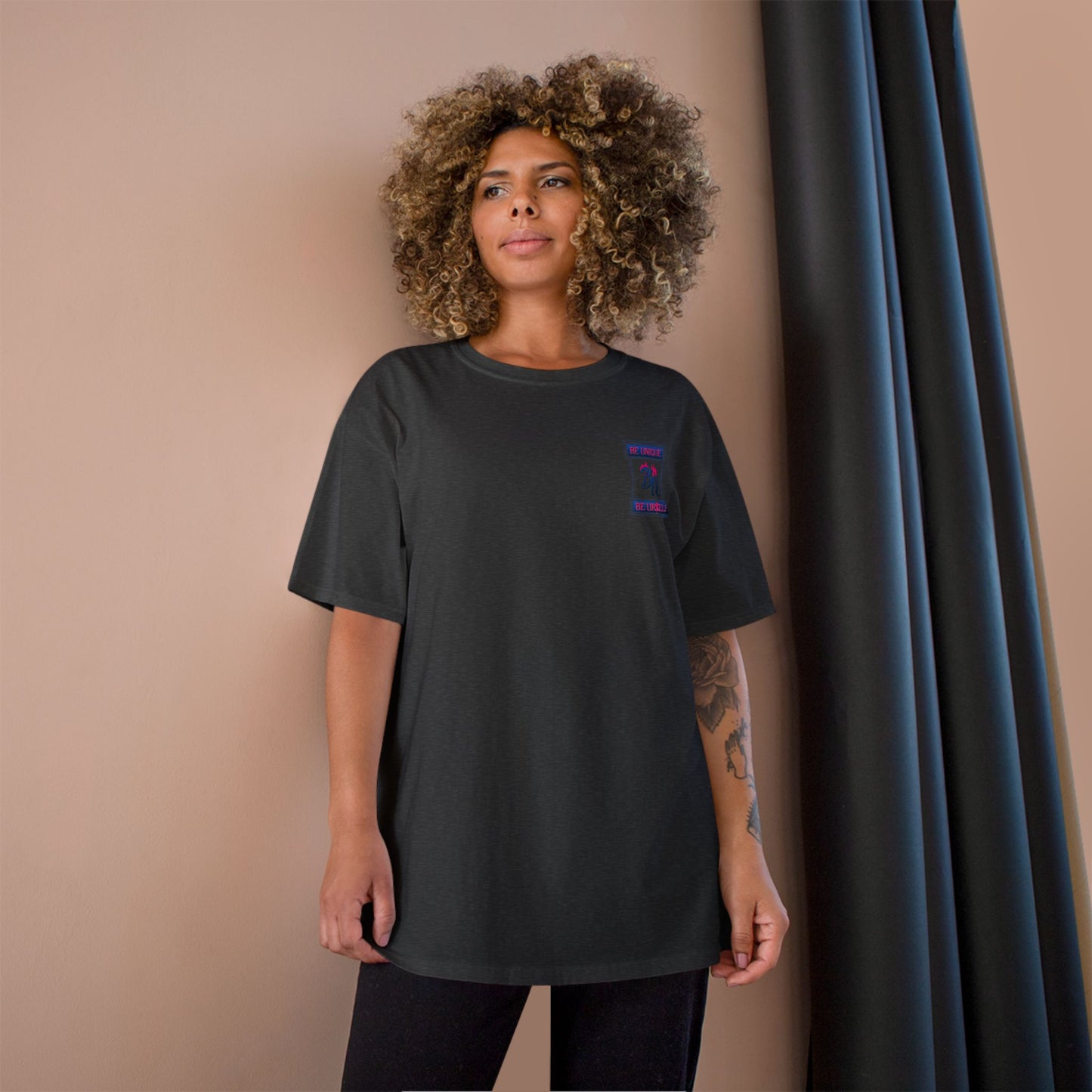 Skateboarder Skyline T-Shirt — Champion Logo Street Skate Tee
