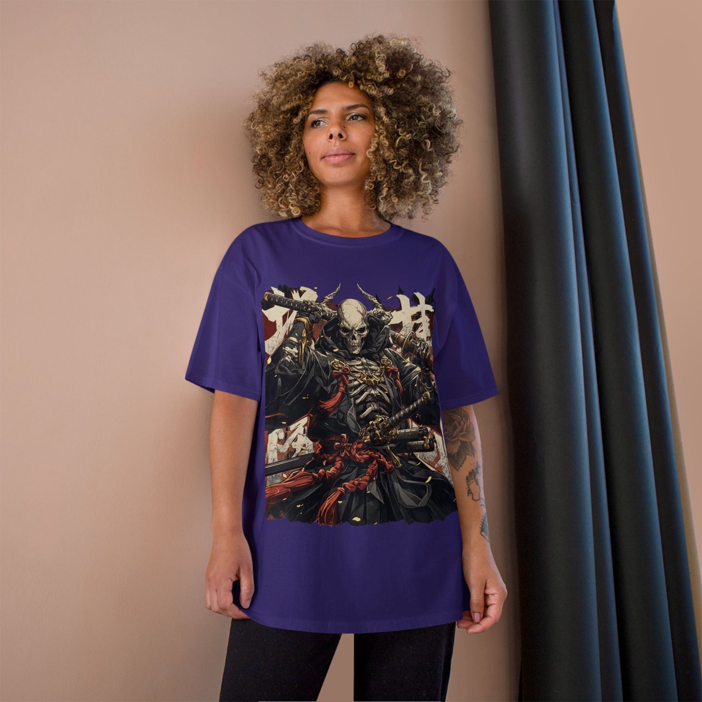 Samurai Skeleton Warrior T-Shirt – Dark Japanese Myth Art Tee