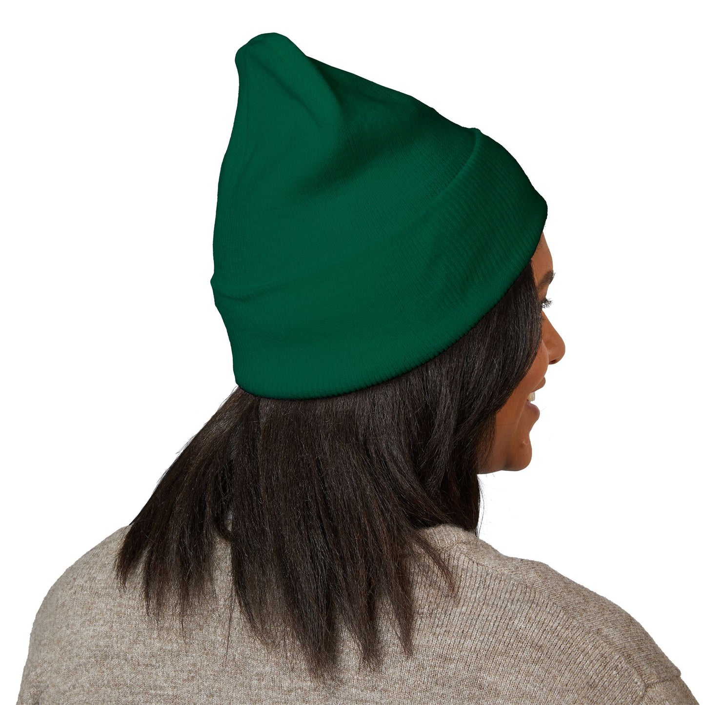 Classic Cuffed Beanie with Bold Embroidery, Cozy Winter Hat, Stylish Knit Cap, Perfect Gift for Her, Unisex Beanie