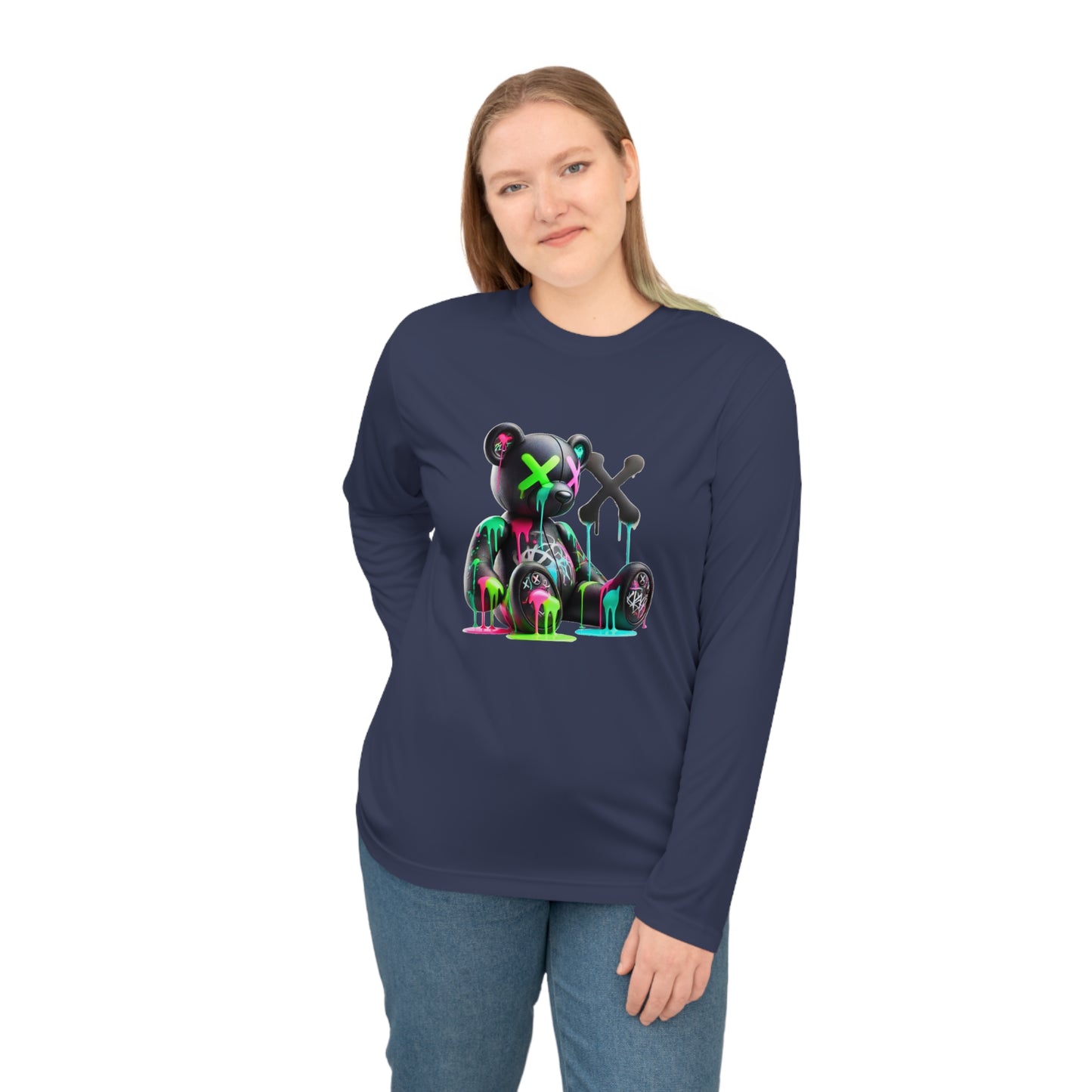 Neon Bear Long Sleeve Performance Shirt, Graphic Tee for Casual Wear, Gift for Art Lovers, Perfect for Festivals, Cosplay, and [...]