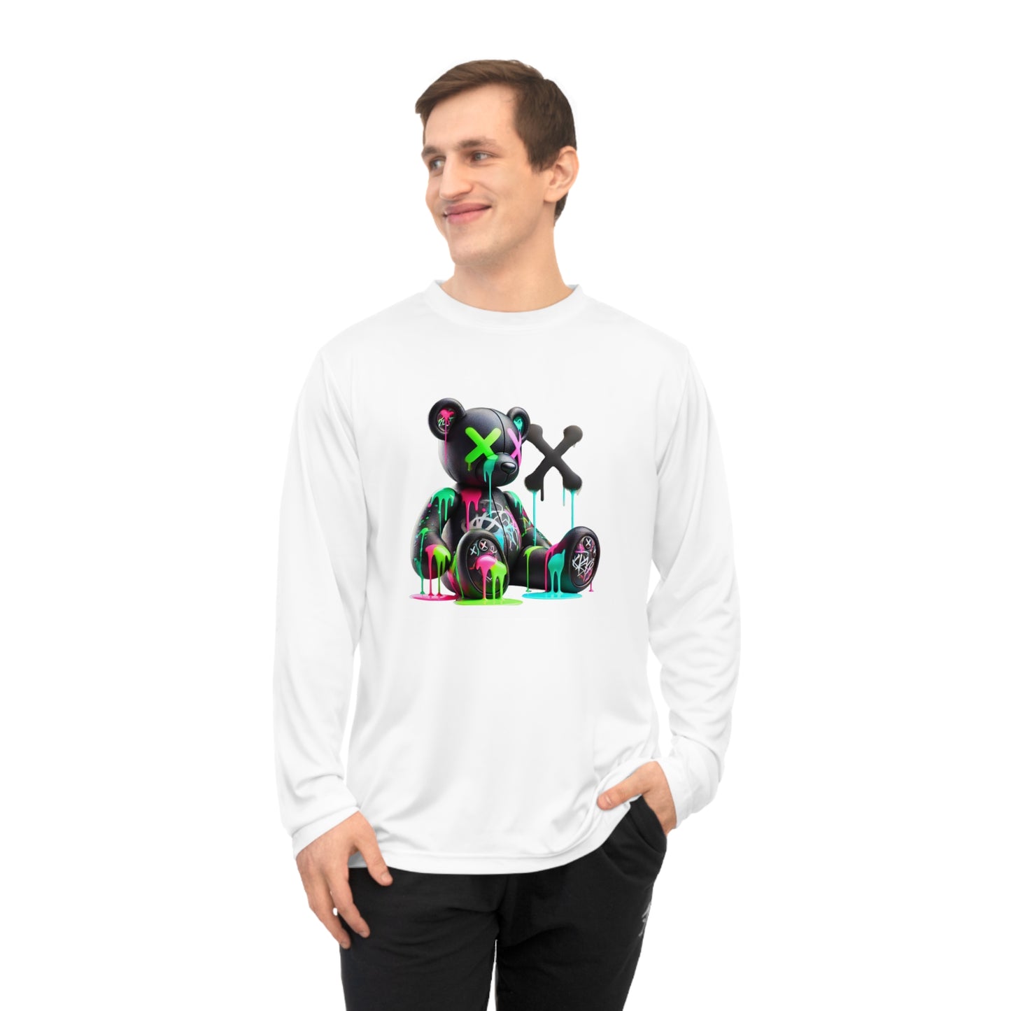 Neon Bear Long Sleeve Performance Shirt, Graphic Tee for Casual Wear, Gift for Art Lovers, Perfect for Festivals, Cosplay, and [...]
