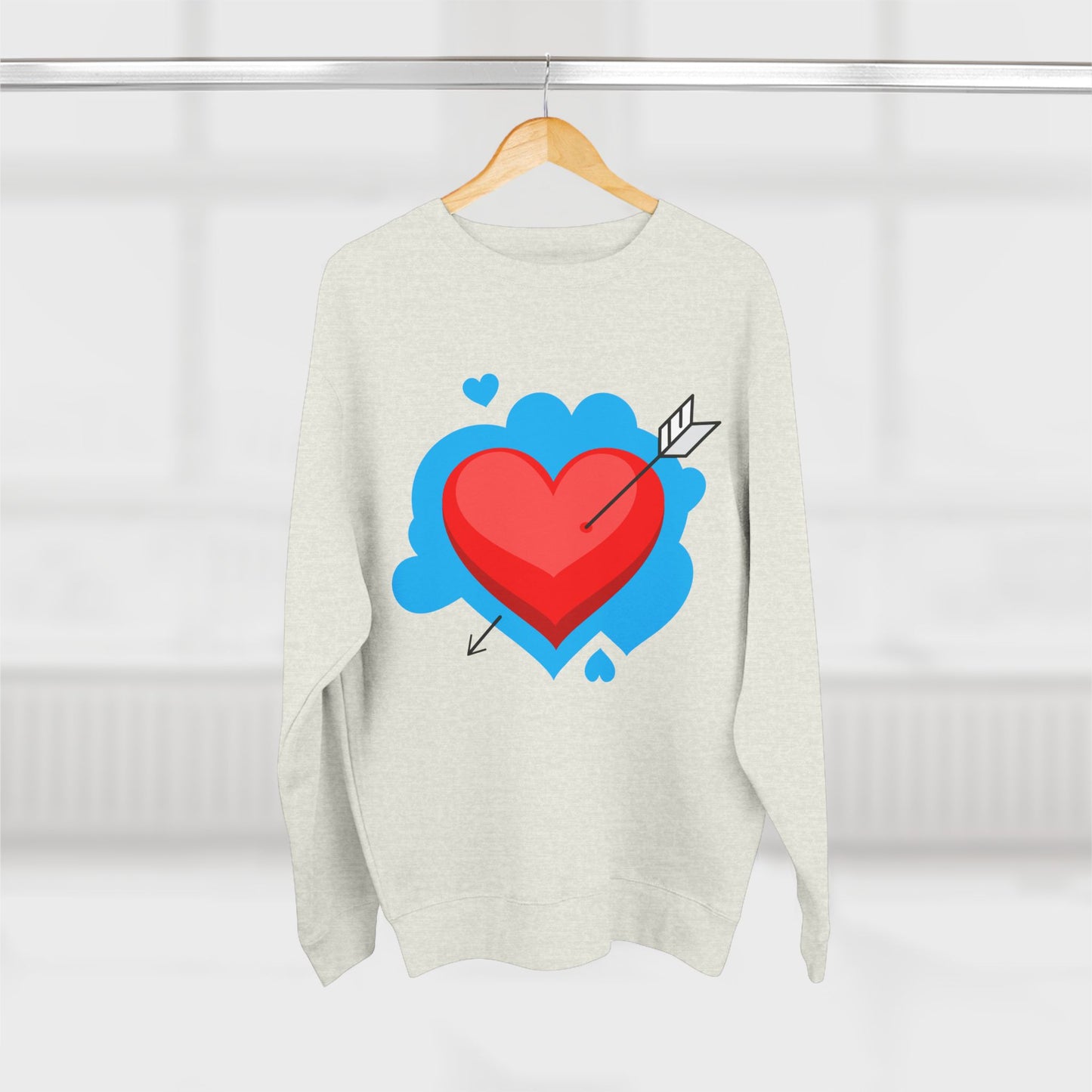 Heart & Self Expression Crewneck Sweatshirt - Cozy Unisex Top for Valentine's Day, Unique Gift, Casual Wear, Be Unique, Comfortable Fashion