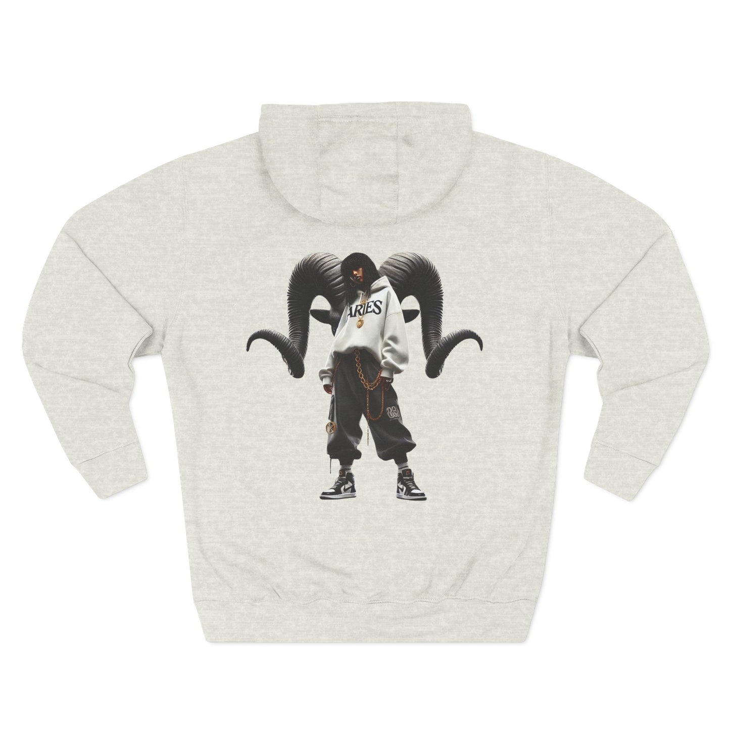Three-Panel Fleece Hoodie