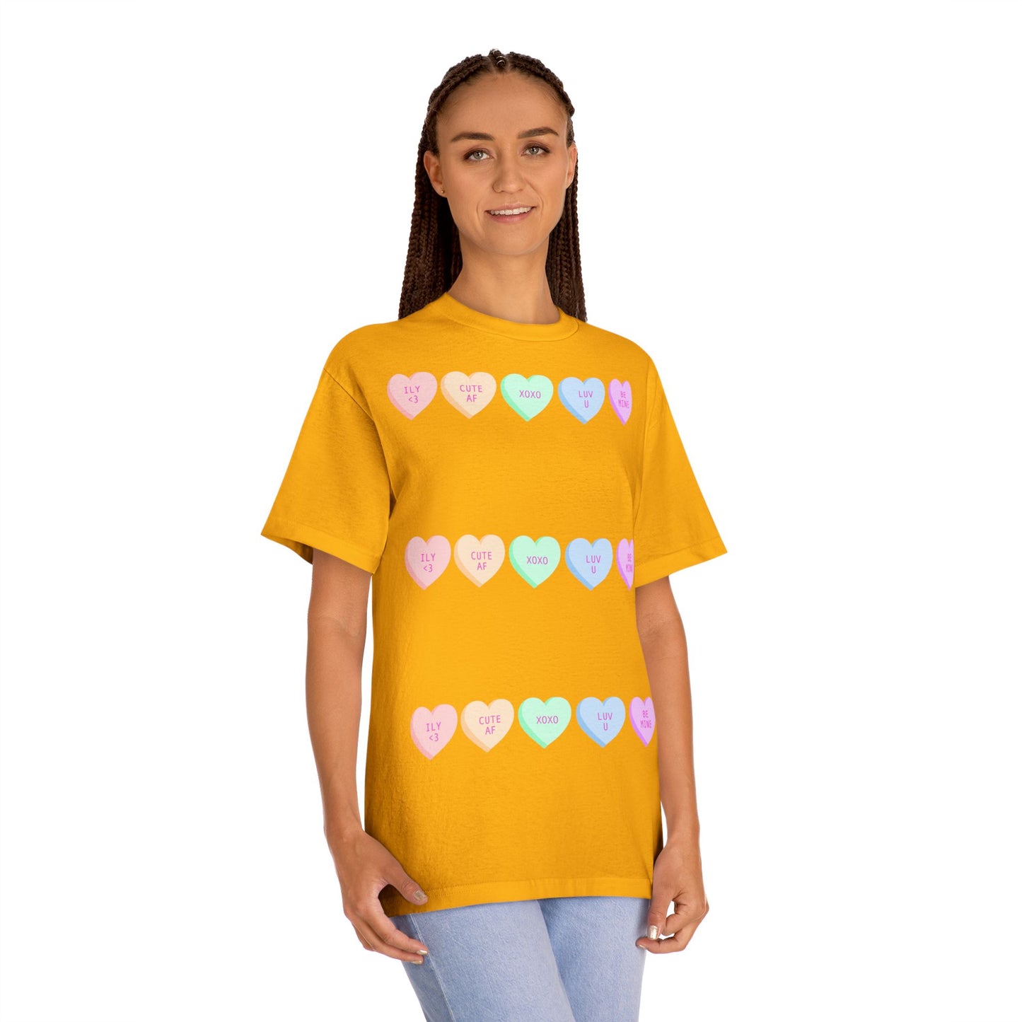 Unisex Classic Tee - Heart and Motivational Design, Casual Wear, Gift for Friends, Summer Outfit, Comfortable T-Shirt