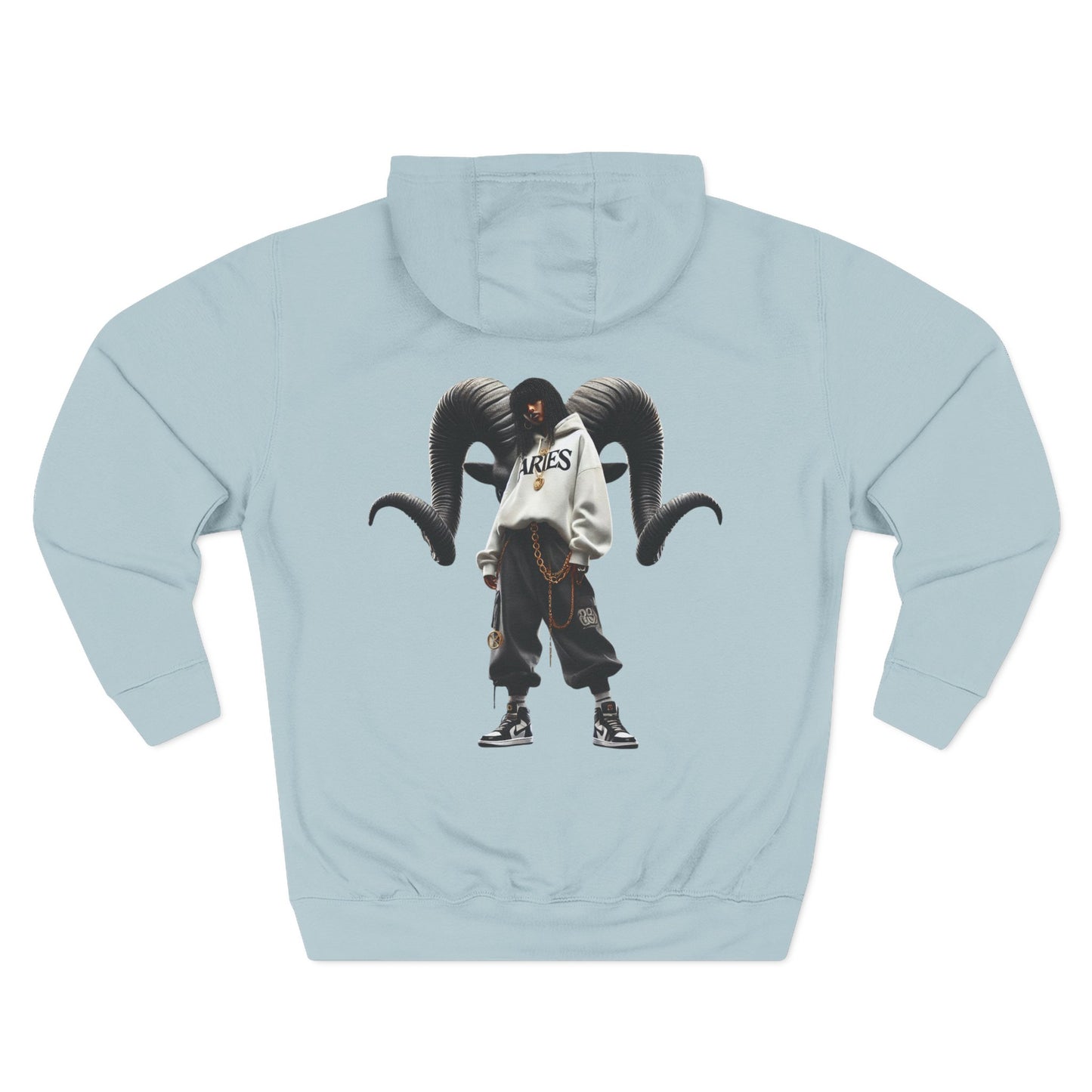 Three-Panel Fleece Hoodie