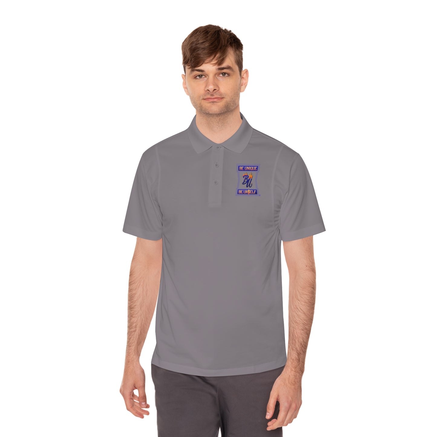 Men's Sport Polo Shirt with Bear Design - Casual Wear, Gift for Sports Lovers, Father's Day, Summer Outfits, Everyday Comfort