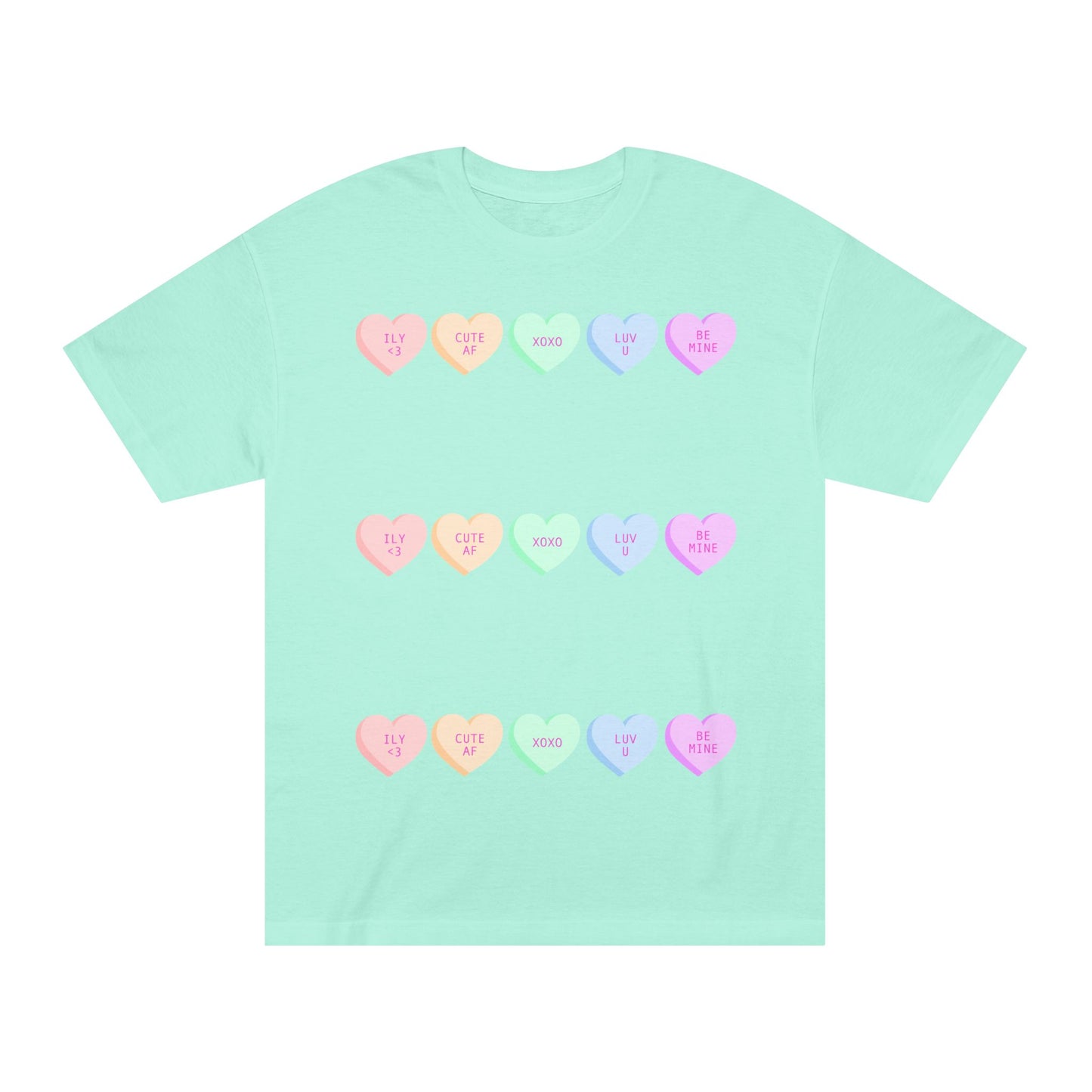 Unisex Classic Tee - Heart and Motivational Design, Casual Wear, Gift for Friends, Summer Outfit, Comfortable T-Shirt