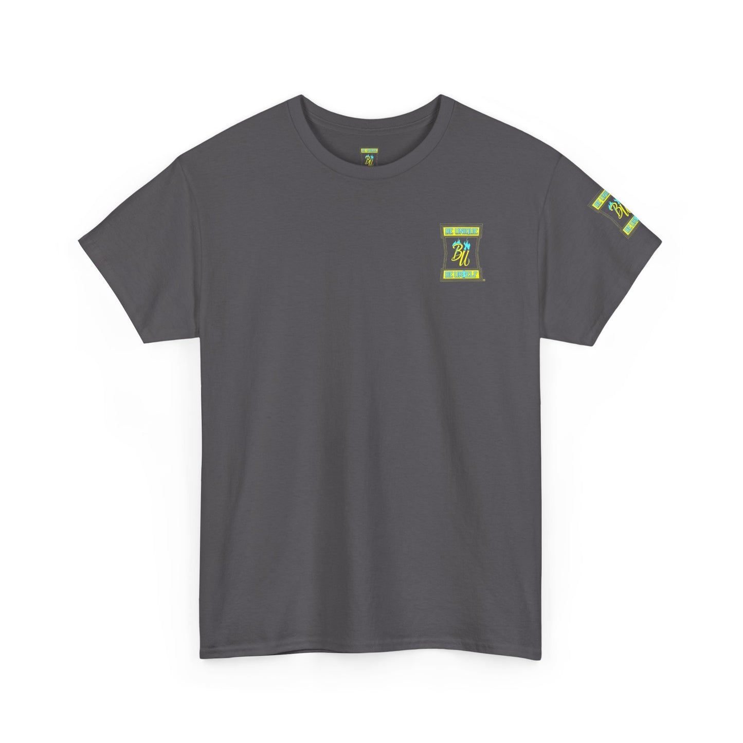 Be Unique Be Yourself Graphic Tee — Inspirational Palm Design