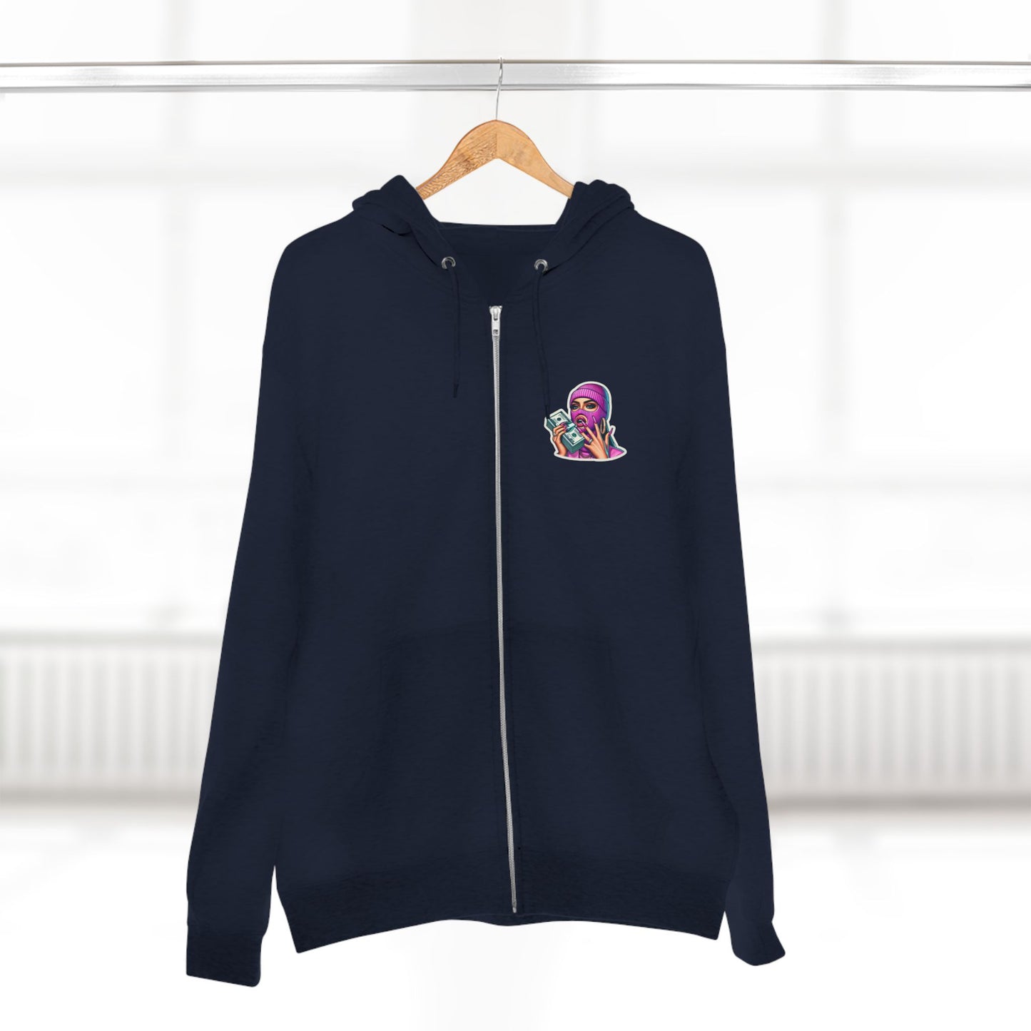 Vibrant Graphic Unisex Zip Hoodie - Street Style Statement