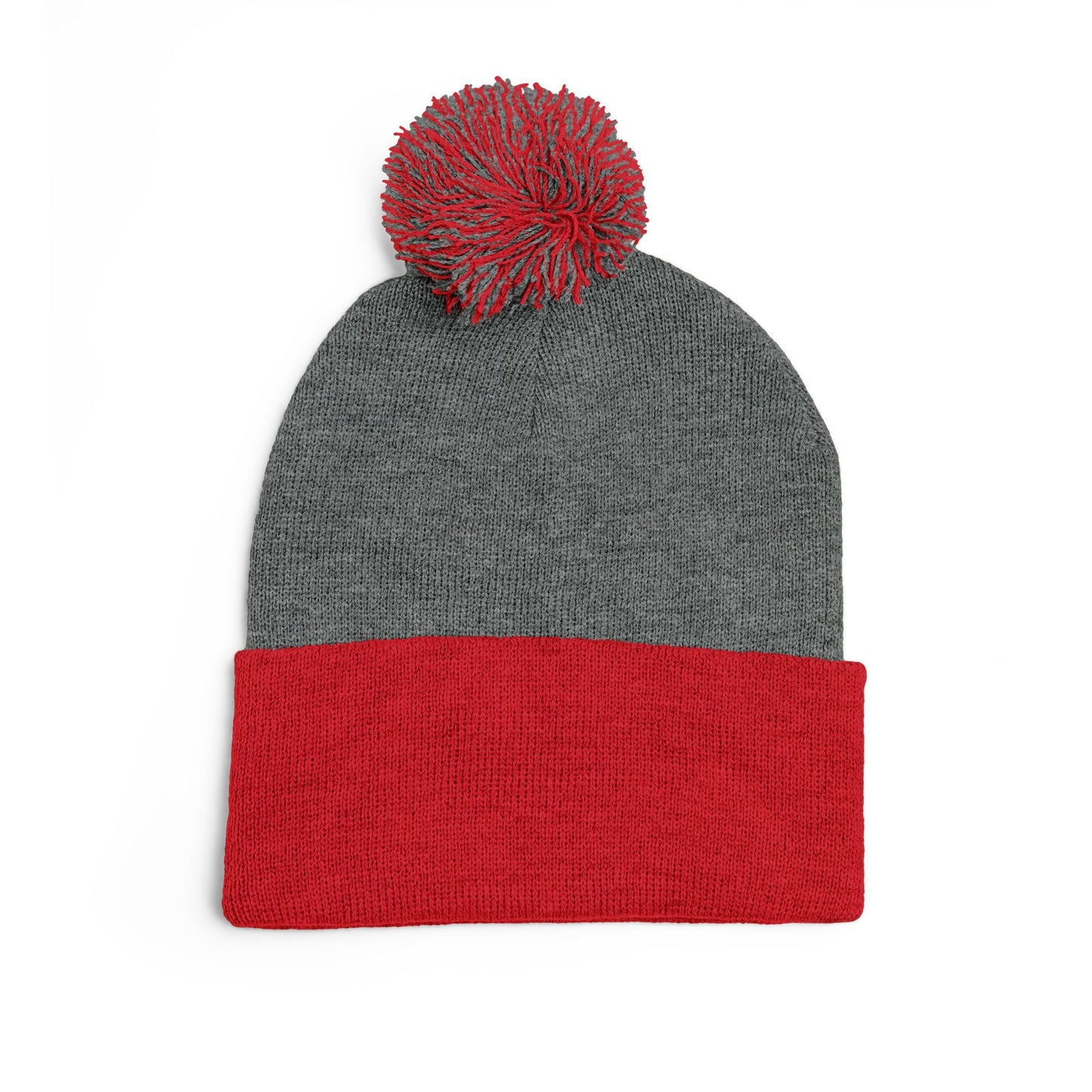 Cozy Pom-Pom Knit Cap with Unique Embroidery, Winter Hat, Beanie for Men & Women, Gift for Him/Her, Perfect for Outdoor Activities