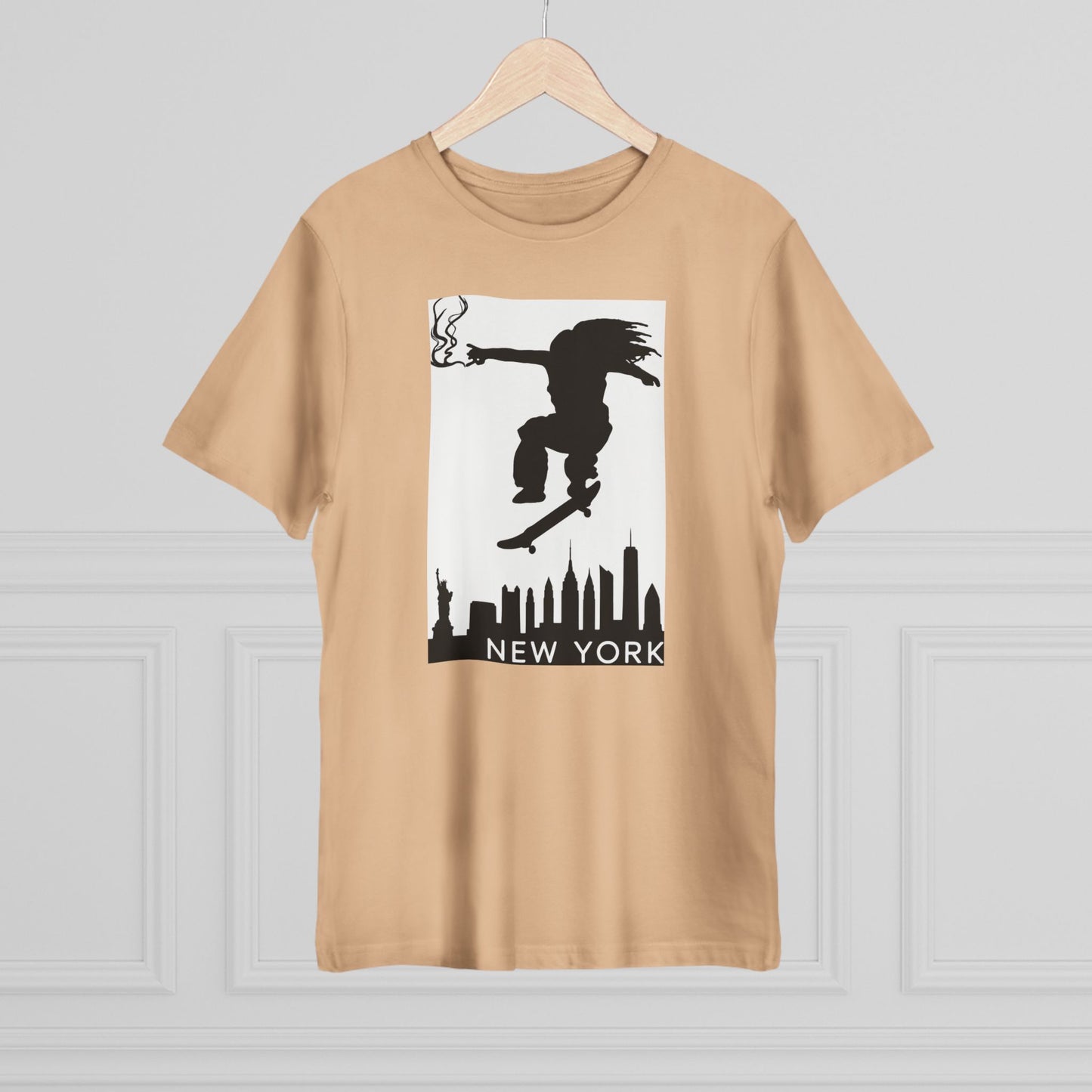New York City Skater T-shirt, Urban Style Tee, Streetwear Shirt, Skateboarder Apparel, NYC Vibes Fashion
