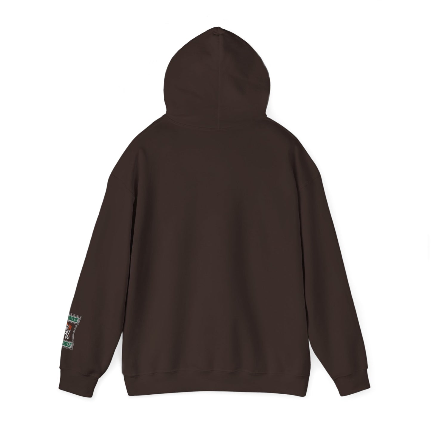 Patchwork Teddy Bear Hoodie — Colorful Grunge Bear Graphic Sweatshirt