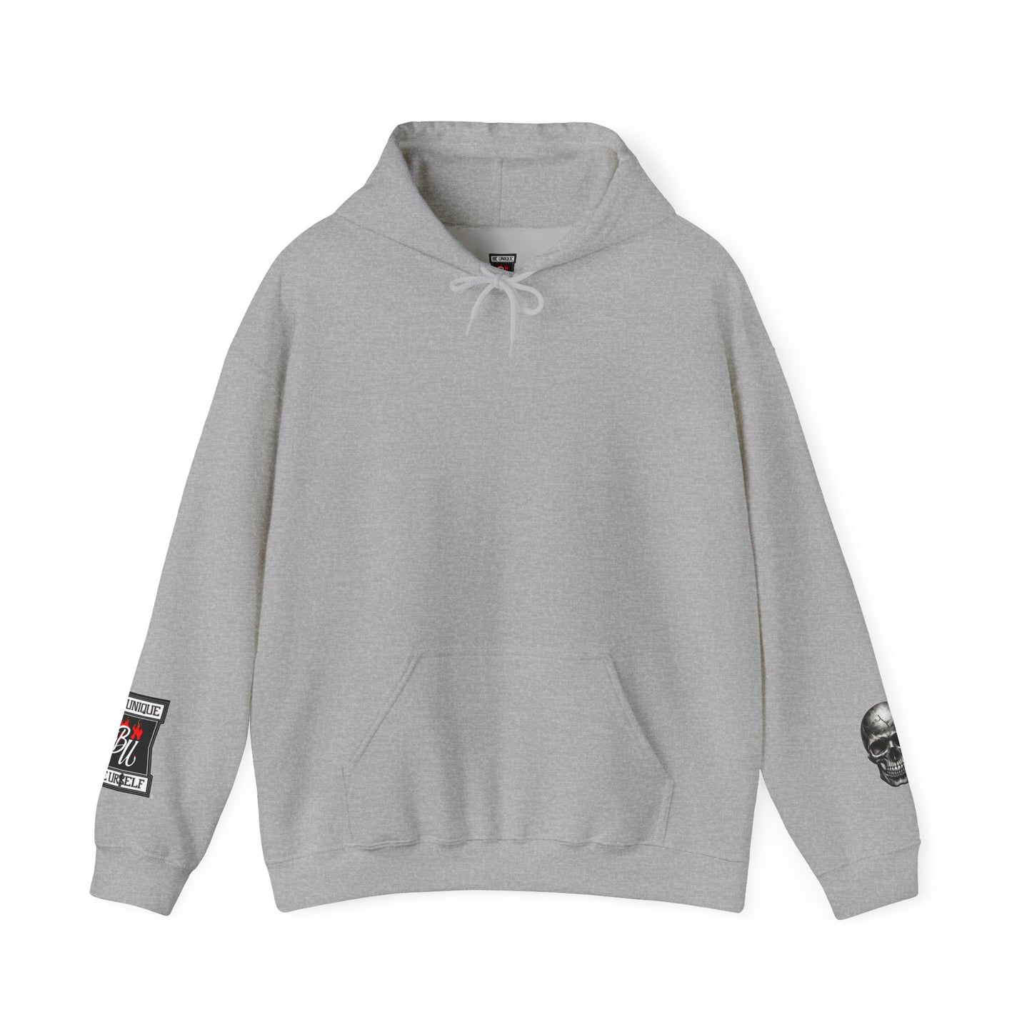 Skull & Rose Hoodie — Vintage Tattoo Sleeve Graphic Hooded Sweatshirt