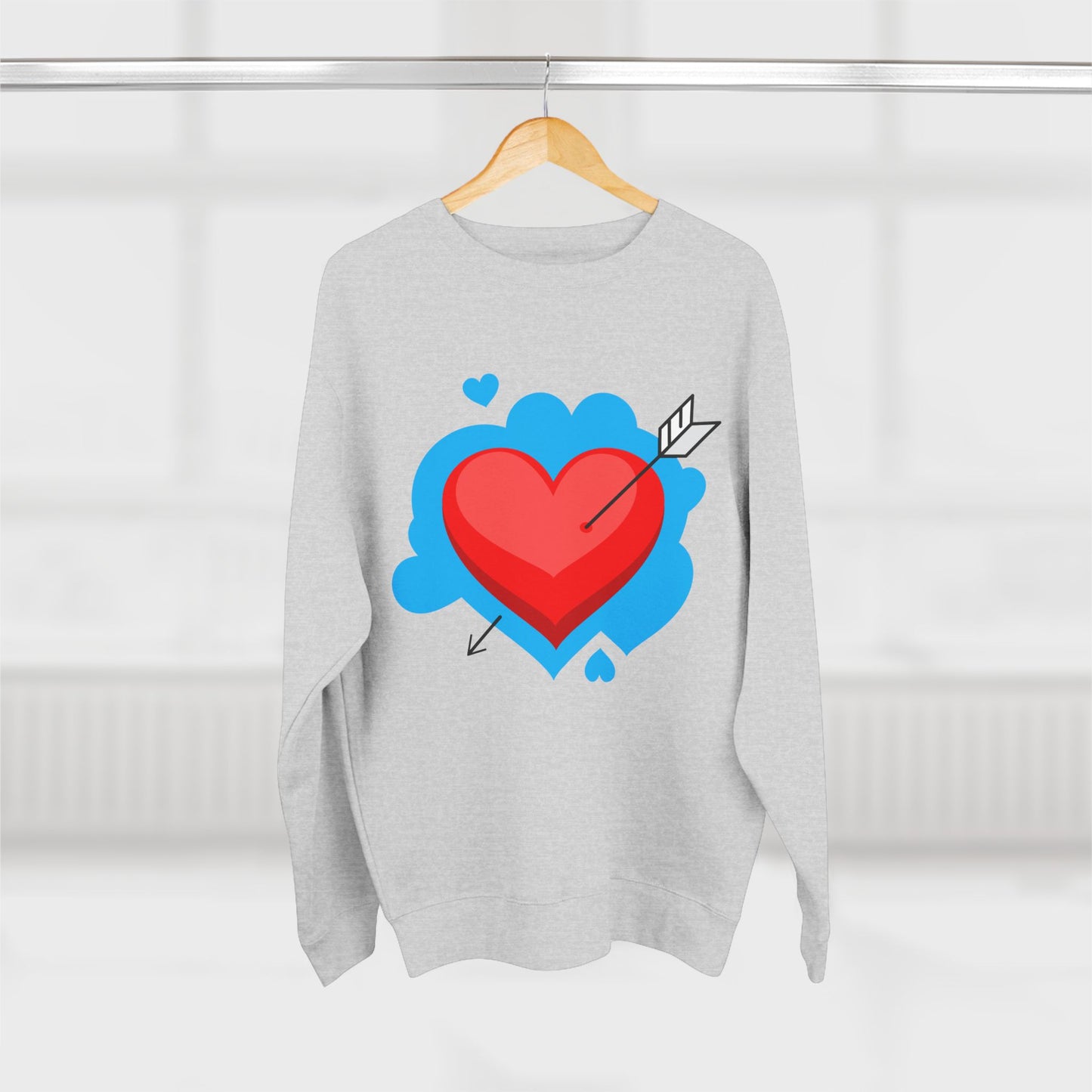 Heart & Self Expression Crewneck Sweatshirt - Cozy Unisex Top for Valentine's Day, Unique Gift, Casual Wear, Be Unique, Comfortable Fashion