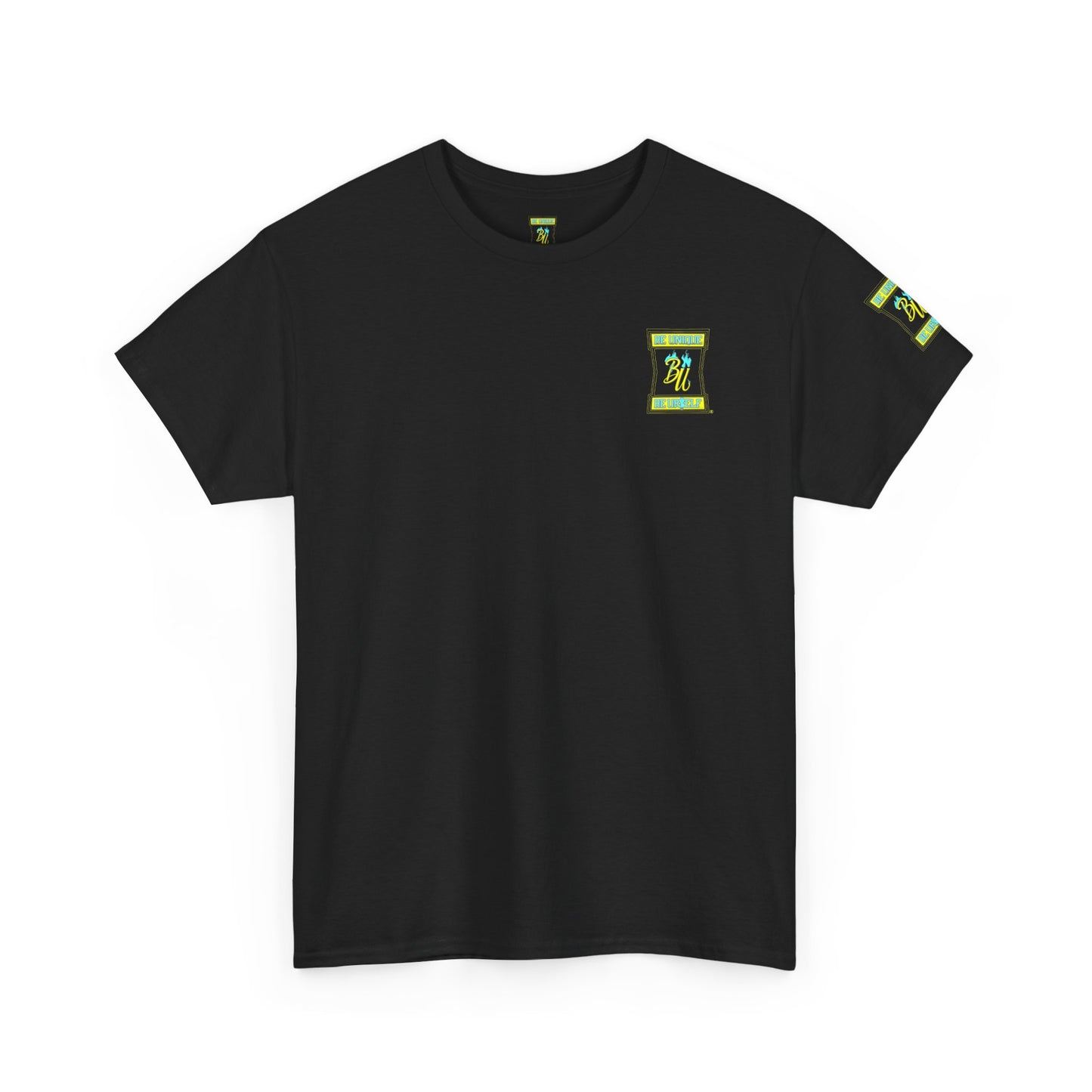 Be Unique Be Yourself Graphic Tee — Inspirational Palm Design