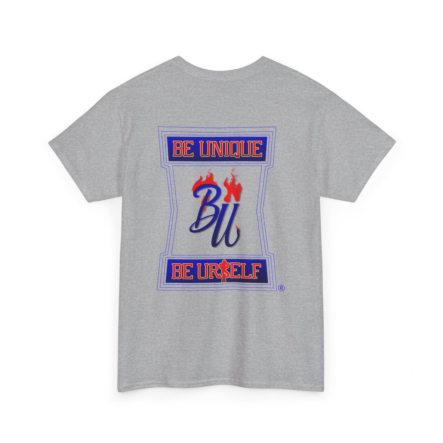 Be Unique Be Urself Graphic Tee – Inspirational Motivational White T-Shirt
