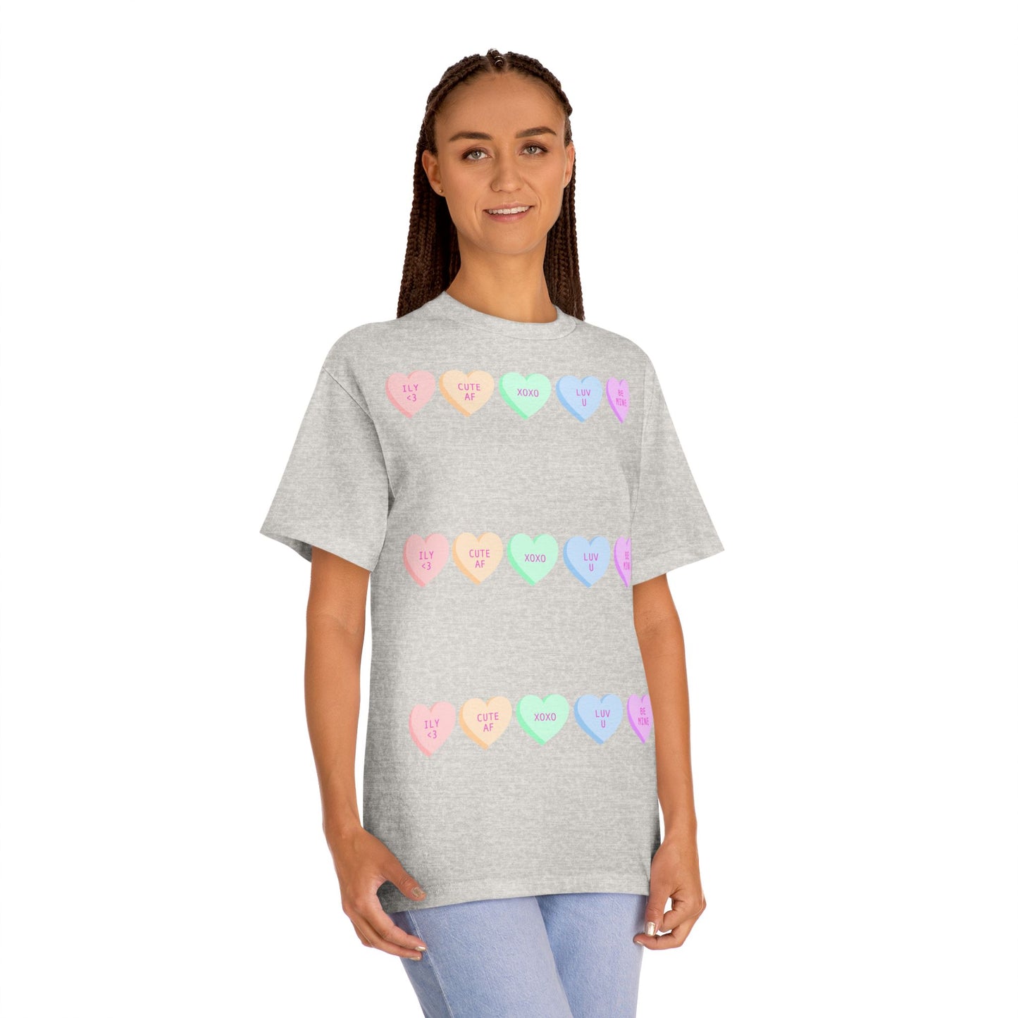 Unisex Classic Tee - Heart and Motivational Design, Casual Wear, Gift for Friends, Summer Outfit, Comfortable T-Shirt