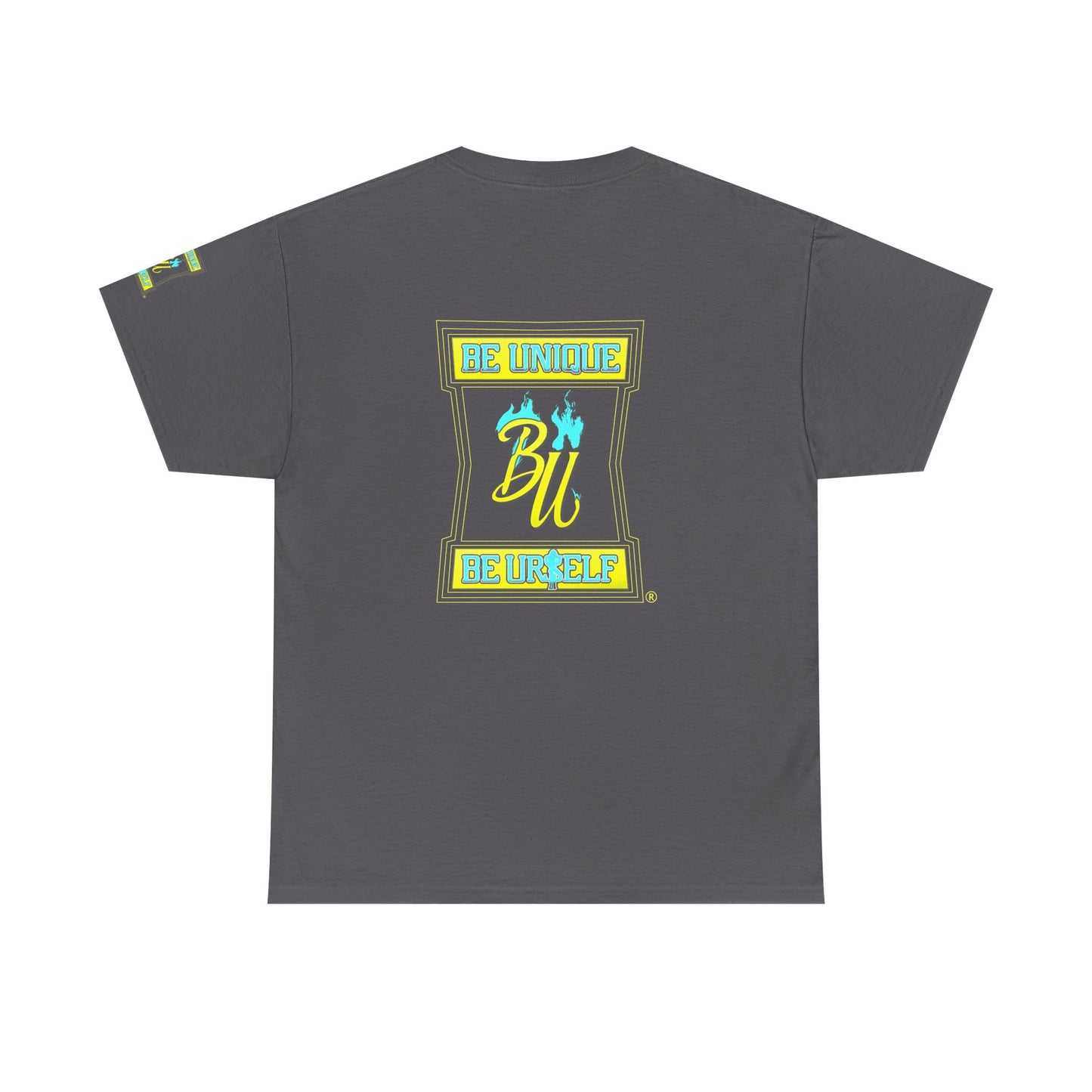Be Unique Be Yourself Graphic Tee — Inspirational Palm Design