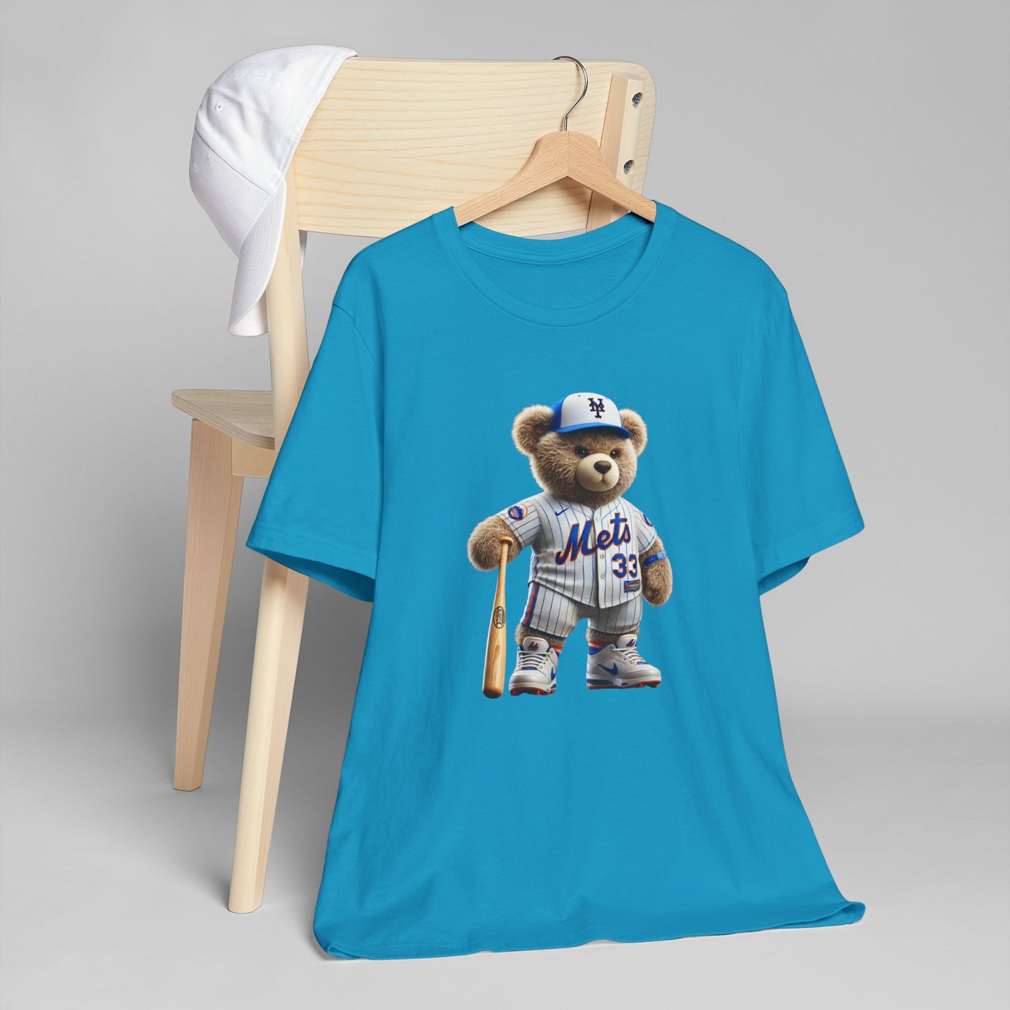 Sporty Bear Graphic Tee - Unisex Jersey T-Shirt, Cute Animal Shirt, Fun Baseball Apparel, Gift for Sports Fans, Casual Wear