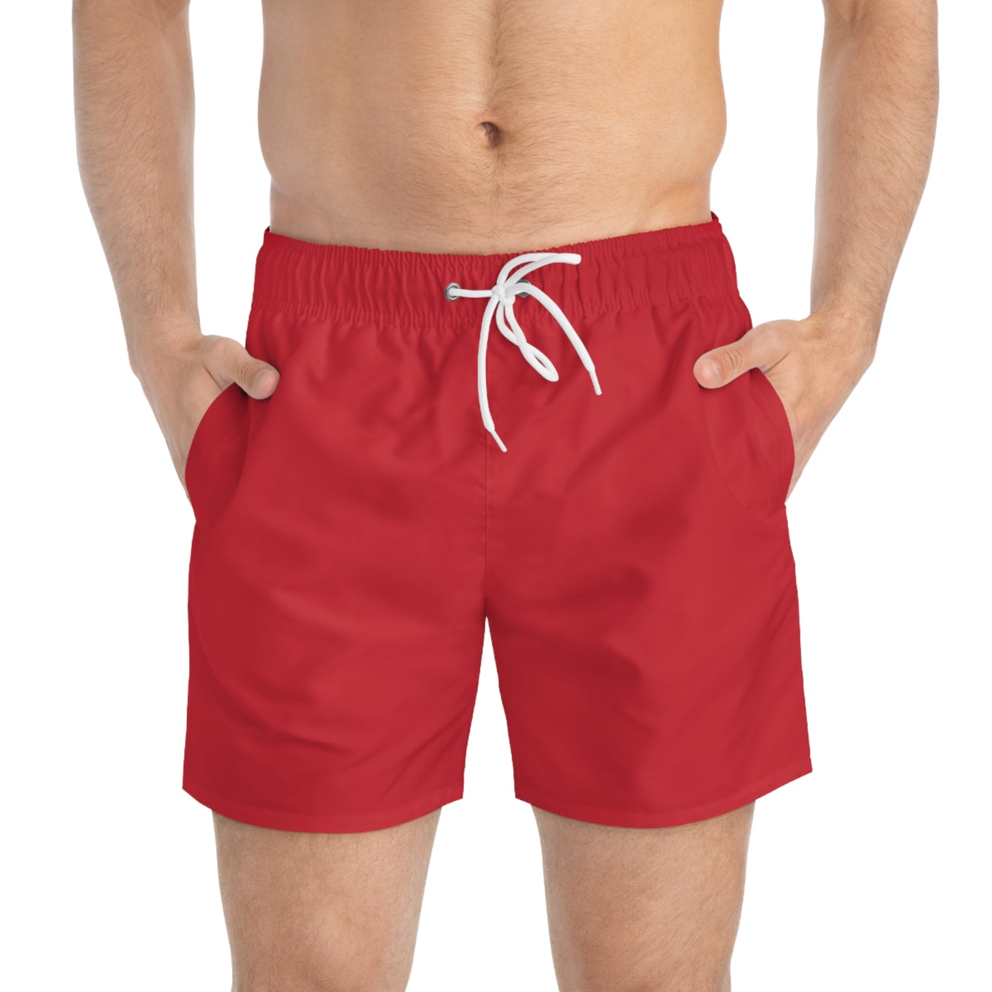 Be Unique Swim Trunks - Bold Red Beachwear for Summer Fun