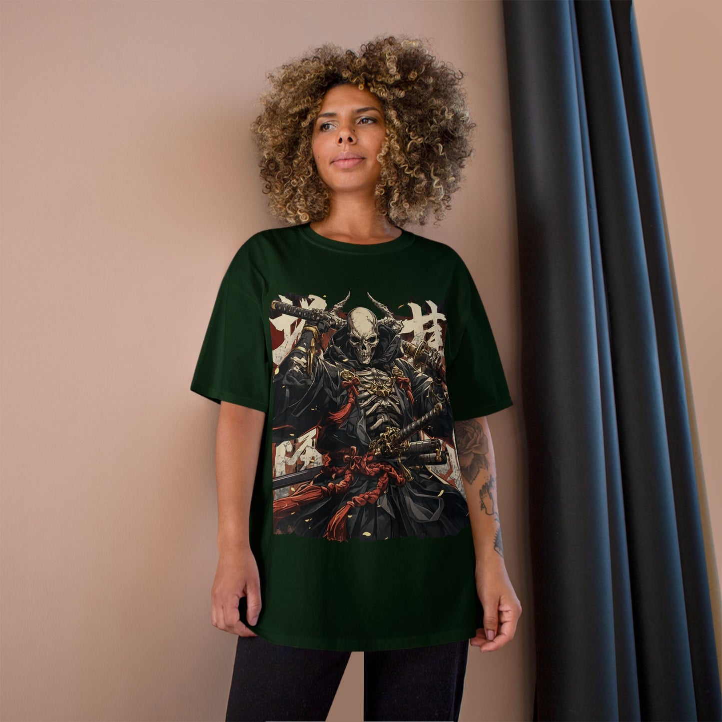 Samurai Skeleton Warrior T-Shirt – Dark Japanese Myth Art Tee