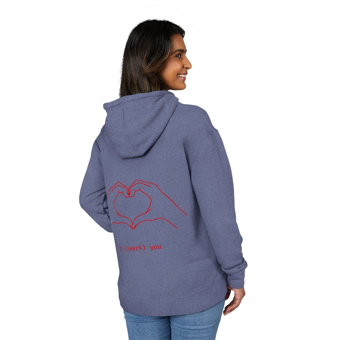 Cozy Love Hoodie | Unisex French Terry Hoodie, Casual Wear, Perfect Gift, Everyday Style, Heart Design, Valentine's Day