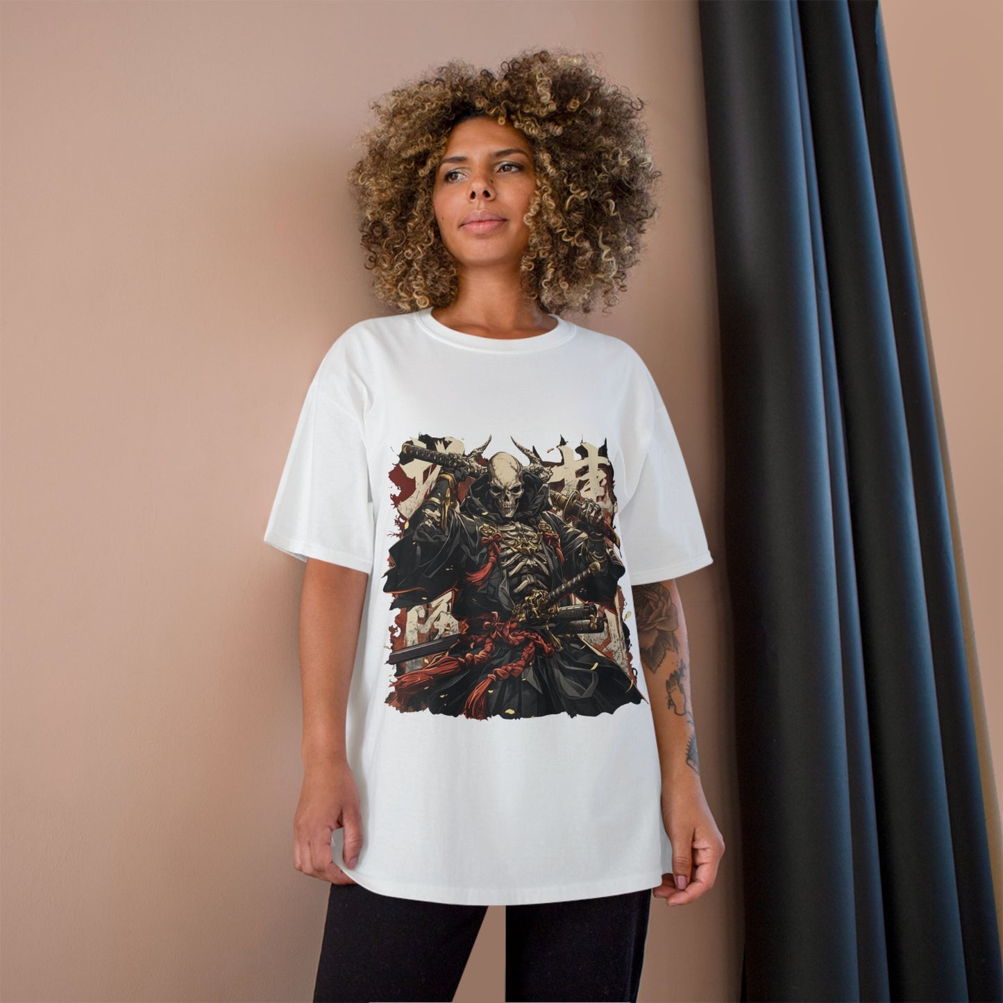 Samurai Warrior Champion T-Shirt, Anime T-Shirt, Gift for Him, Streetwear, Graphic Tee