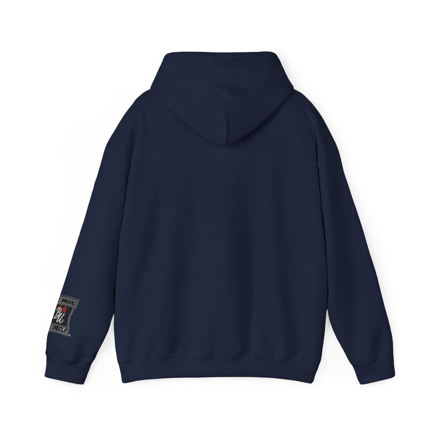 Teddy Bear Graphic Hoodie — Cozy Streetwear Pullover with Patch Detail