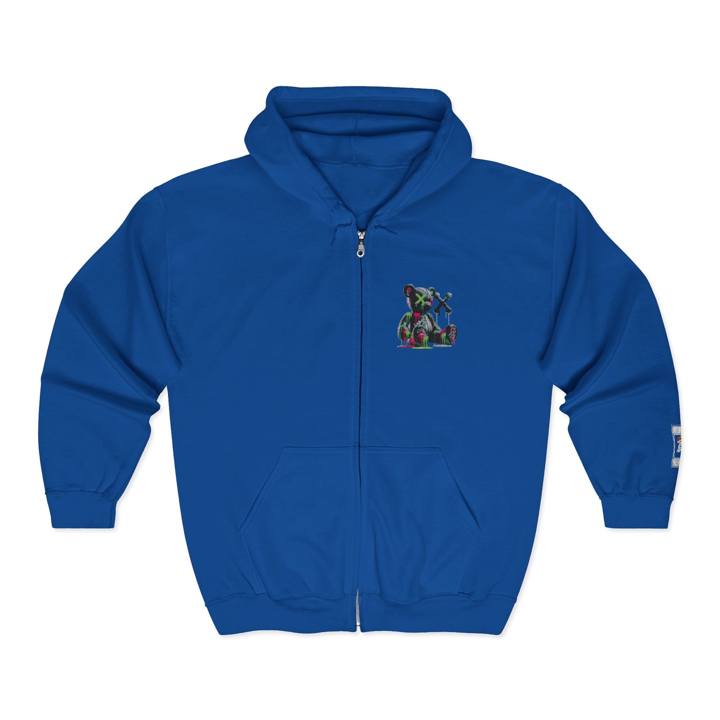 Cool Bear Graphic Unisex Zip Hoodie, Cozy Hoodie for Teens, Casual Wear, Street Style, Perfect Gift for Friends