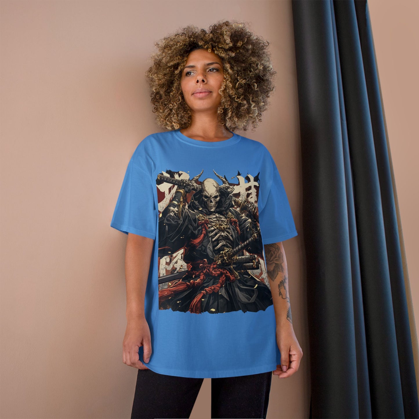 Samurai Skeleton Warrior T-Shirt – Dark Japanese Myth Art Tee