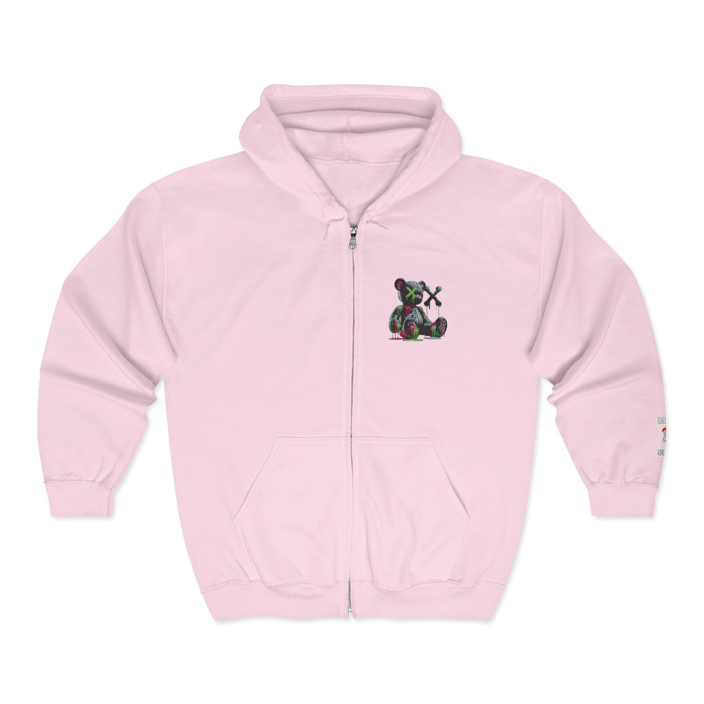 Cool Bear Graphic Unisex Zip Hoodie, Cozy Hoodie for Teens, Casual Wear, Street Style, Perfect Gift for Friends