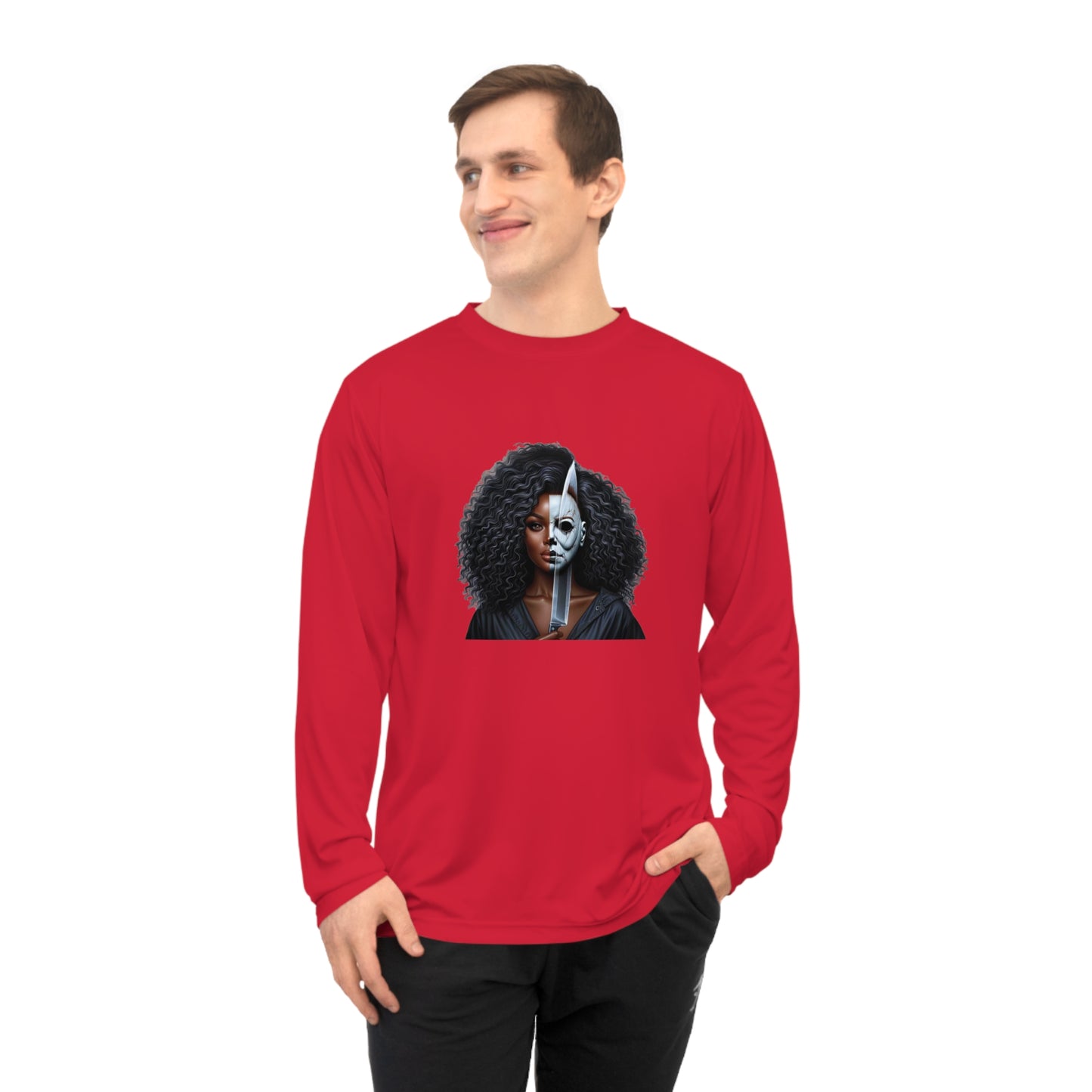 Unisex Artistic Performance Tee with Unique Design, Fitness Apparel, Creative Sportswear, Gift for Art Lovers, Casual Fashion