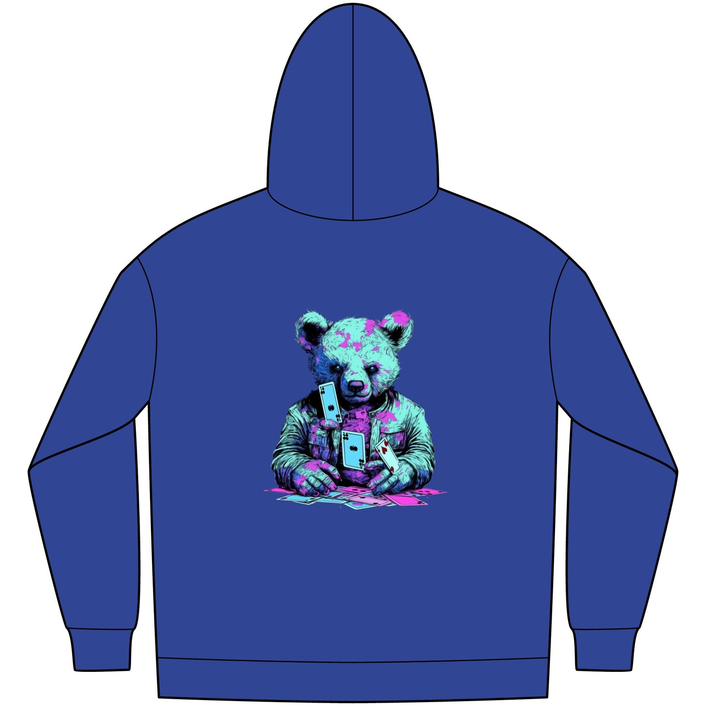 Cool Graphic Bear Hoodie for Men, Urban Streetwear, Cozy Fleece Sweatshirt, Perfect Gift Idea, Casual Style