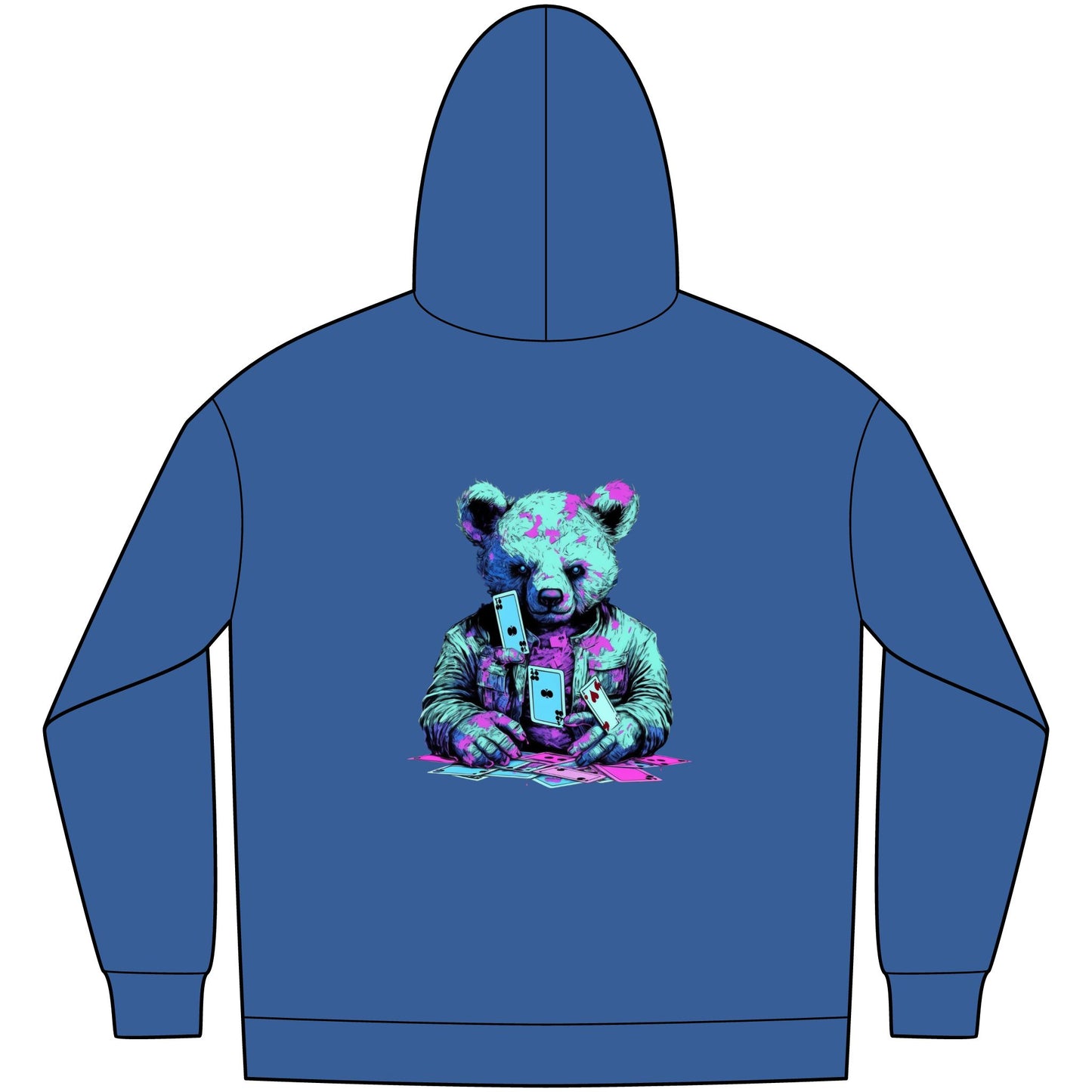 Cool Graphic Bear Hoodie for Men, Urban Streetwear, Cozy Fleece Sweatshirt, Perfect Gift Idea, Casual Style