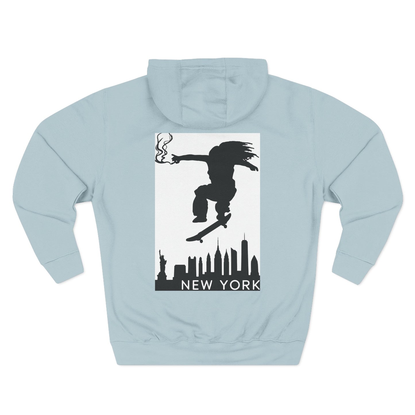 Urban Skate Fleece Hoodie - Streetwear Style, Cozy Pullover, Gift for Skaters, Trendy Fashion, New York Inspired