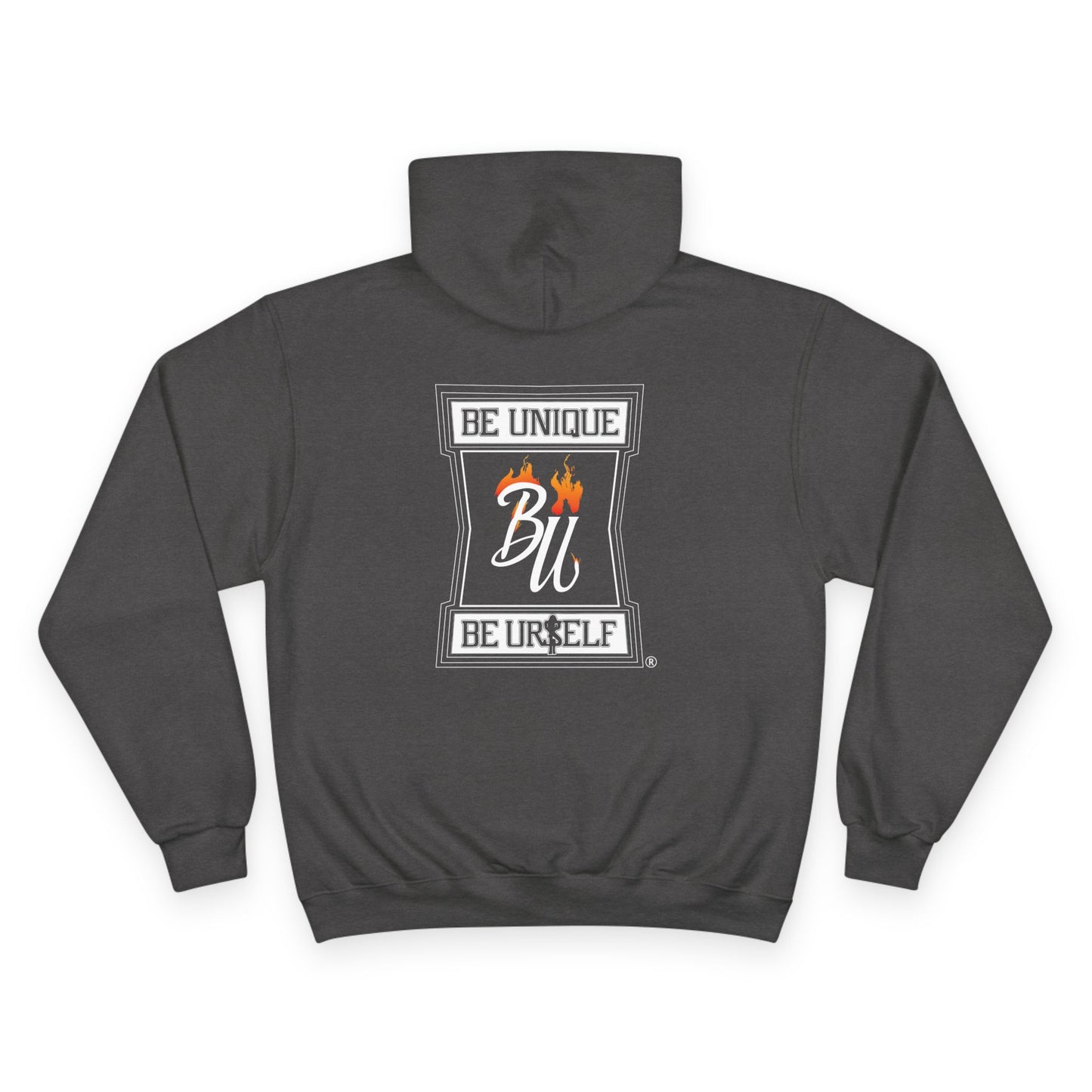 Champion Hoodie with Love & Be Unique Designs | Trendy Unisex Apparel | Perfect for Everyday Wear, Casual Outings, Gift Ideas