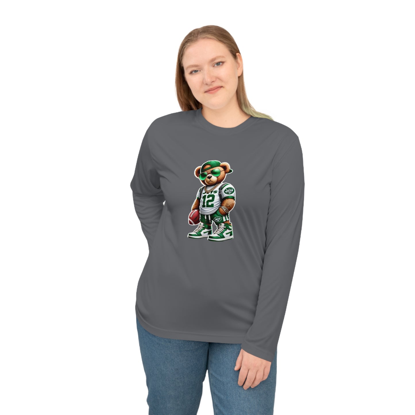 Unisex Performance Long Sleeve Sports Shirt - Perfect for Game Day, Gym, Running, Outdoor Activities, Gift for Sports Fans