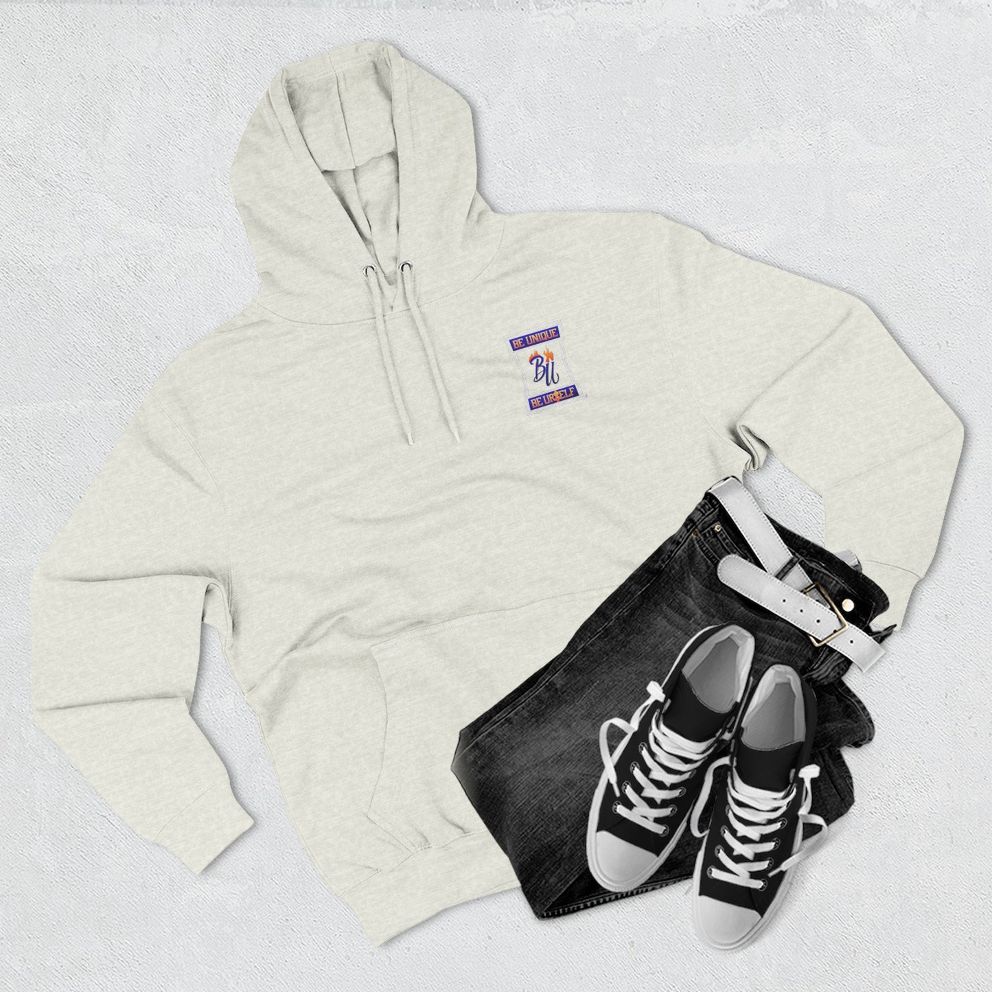 Smiley Face Fleece Hoodie, Cozy Casual Sweatshirt, Unisex Hoodie, Graphic Hoodie, Relaxed Winter Wear