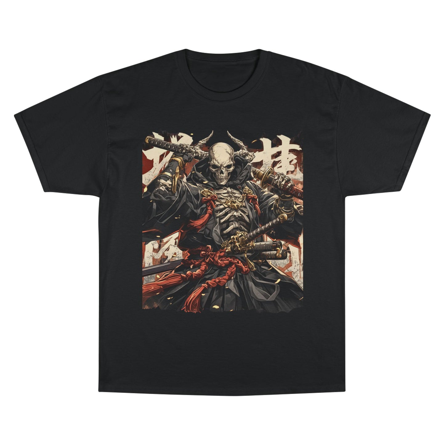 Samurai Skeleton Warrior T-Shirt – Dark Japanese Myth Art Tee