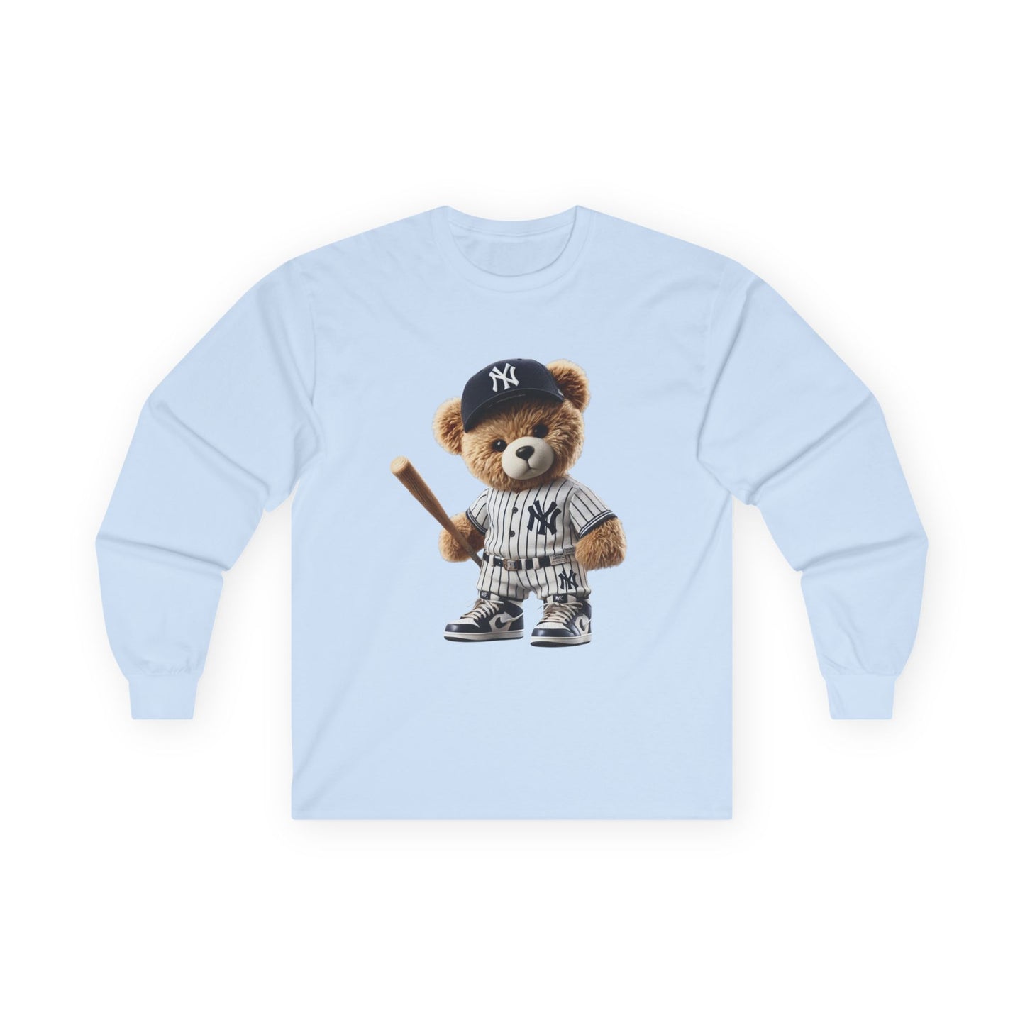 Baseball Bear Long Sleeve Tee - Cute Baseball Shirt, Perfect for Sports Fans, Gift for Kids and Adults, Spring and Summer Style, [...]