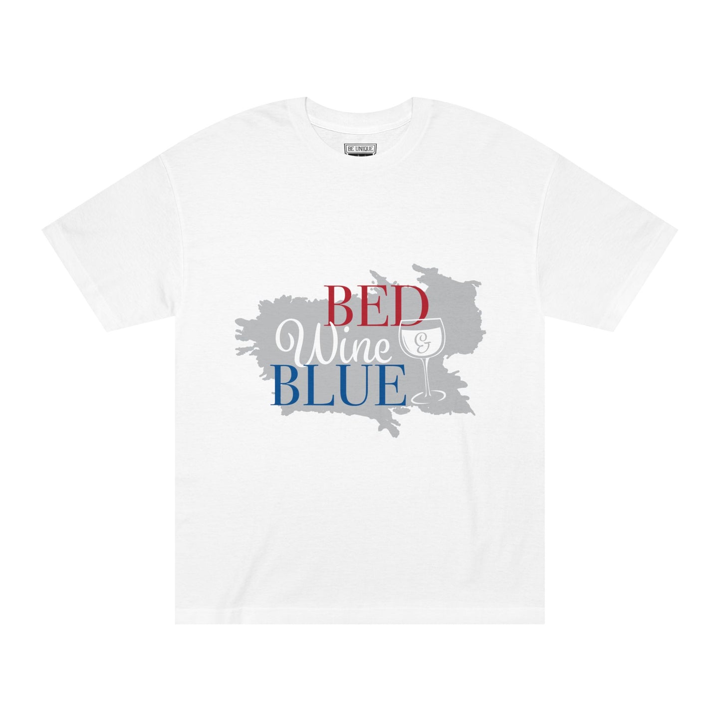 Unisex Classic Tee - Be Unique, Wine & Blue Vibes, Casual Wear, Gift for Holidays, Summer Fun