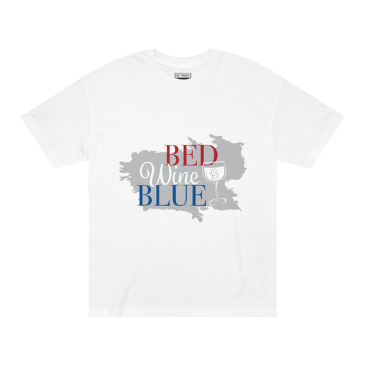 Unisex Classic Tee - Be Unique, Wine & Blue Vibes, Casual Wear, Gift for Holidays, Summer Fun