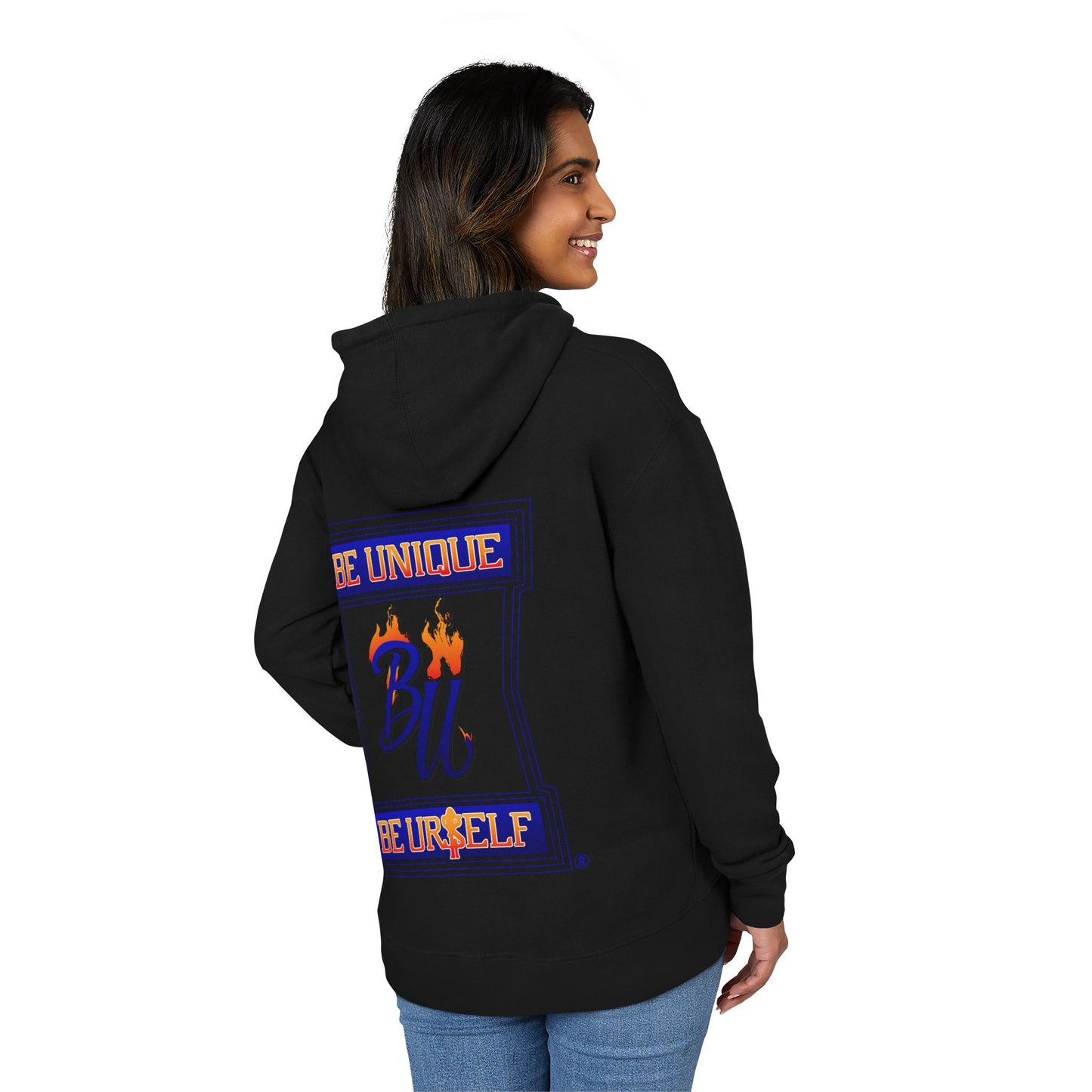 Unisex Be Unique Hoodie, Cozy Casual Wear, Gift for Friends, Inspirational Fashion, Unisex Sweatshirt, Self-Expression Apparel
