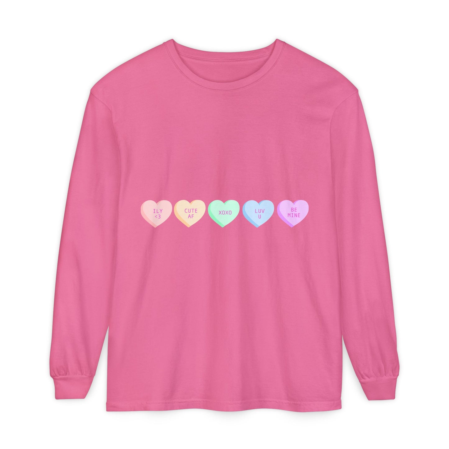 Trendy Long Sleeve Tee with Heart Design and Motivational Back Print, Unisex Gift, Casual Wear, Outfit for All Seasons, Perfect for [...]